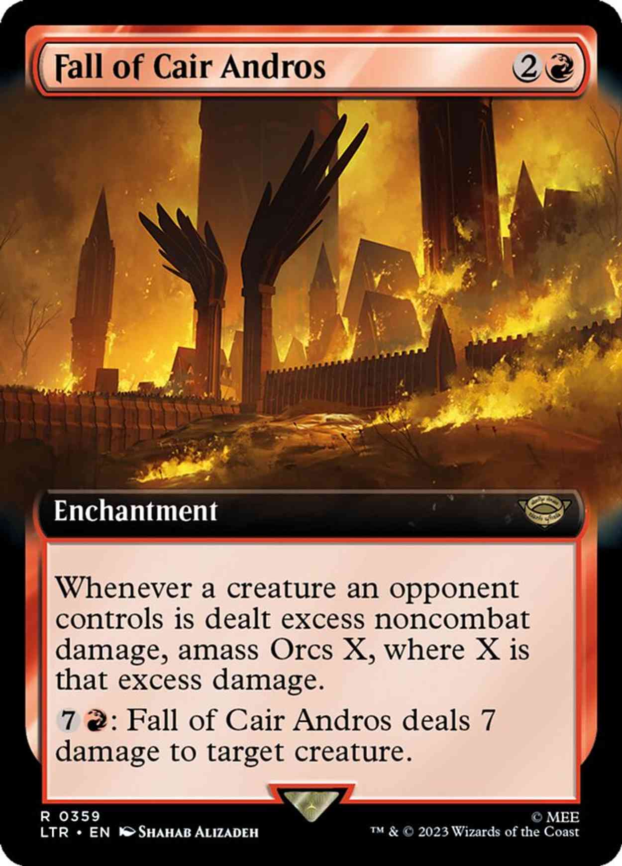 Fall of Cair Andros (Extended Art) magic card front