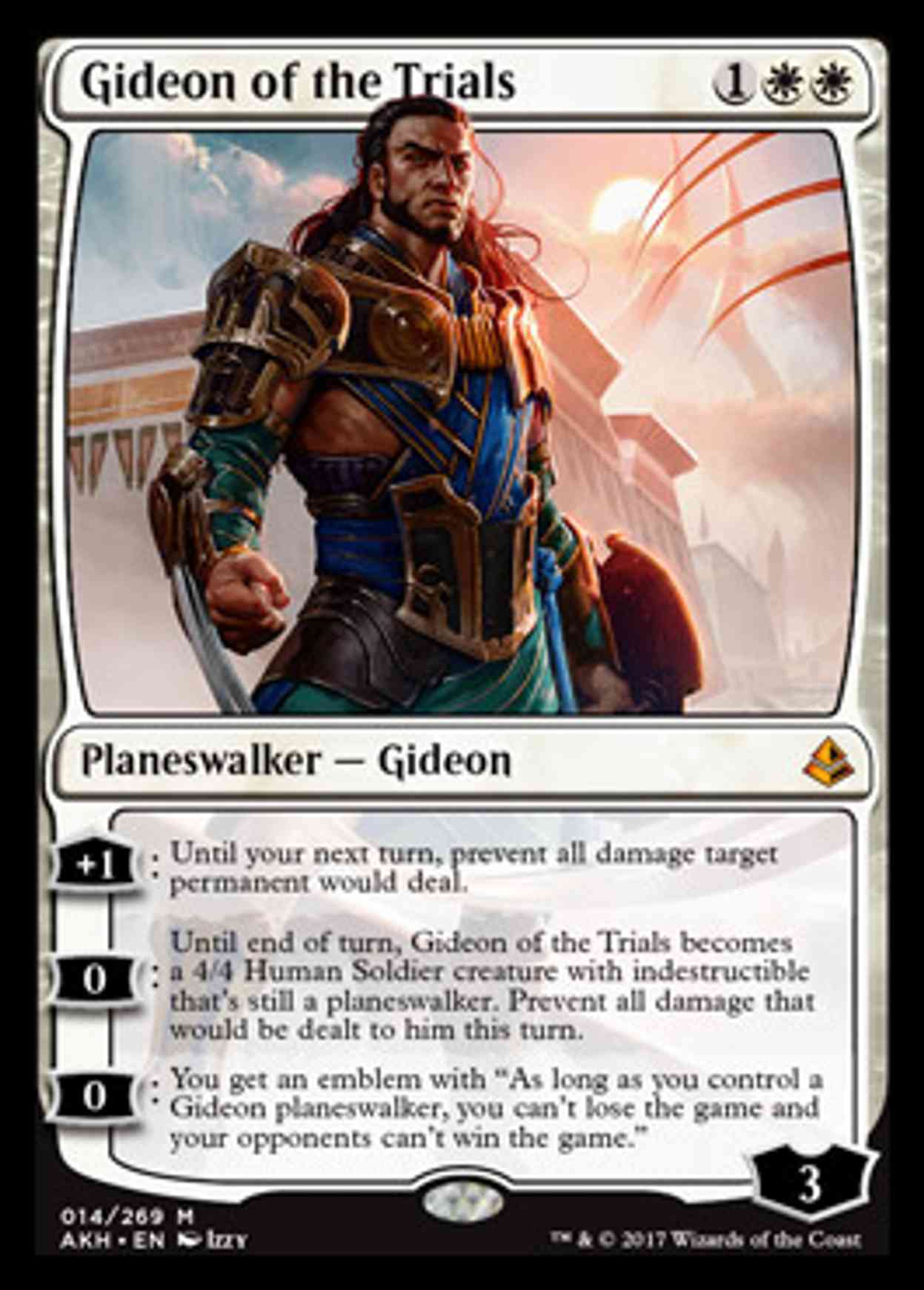 Gideon of the Trials magic card front