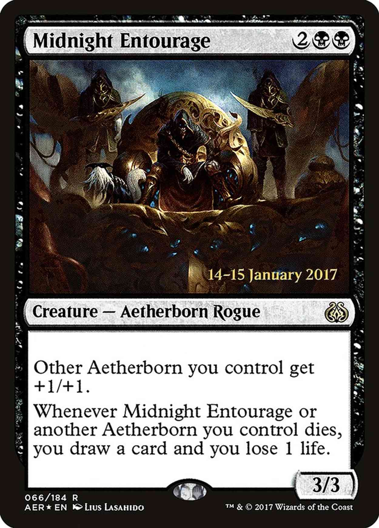 Midnight Entourage magic card front