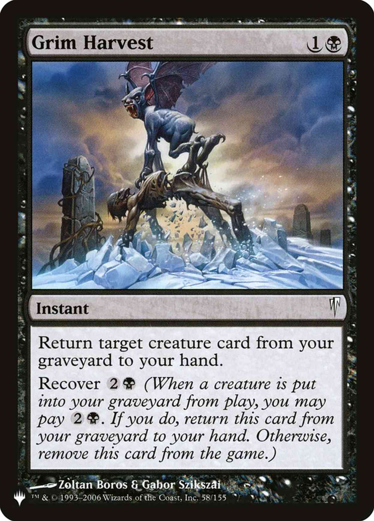 Grim Harvest magic card front