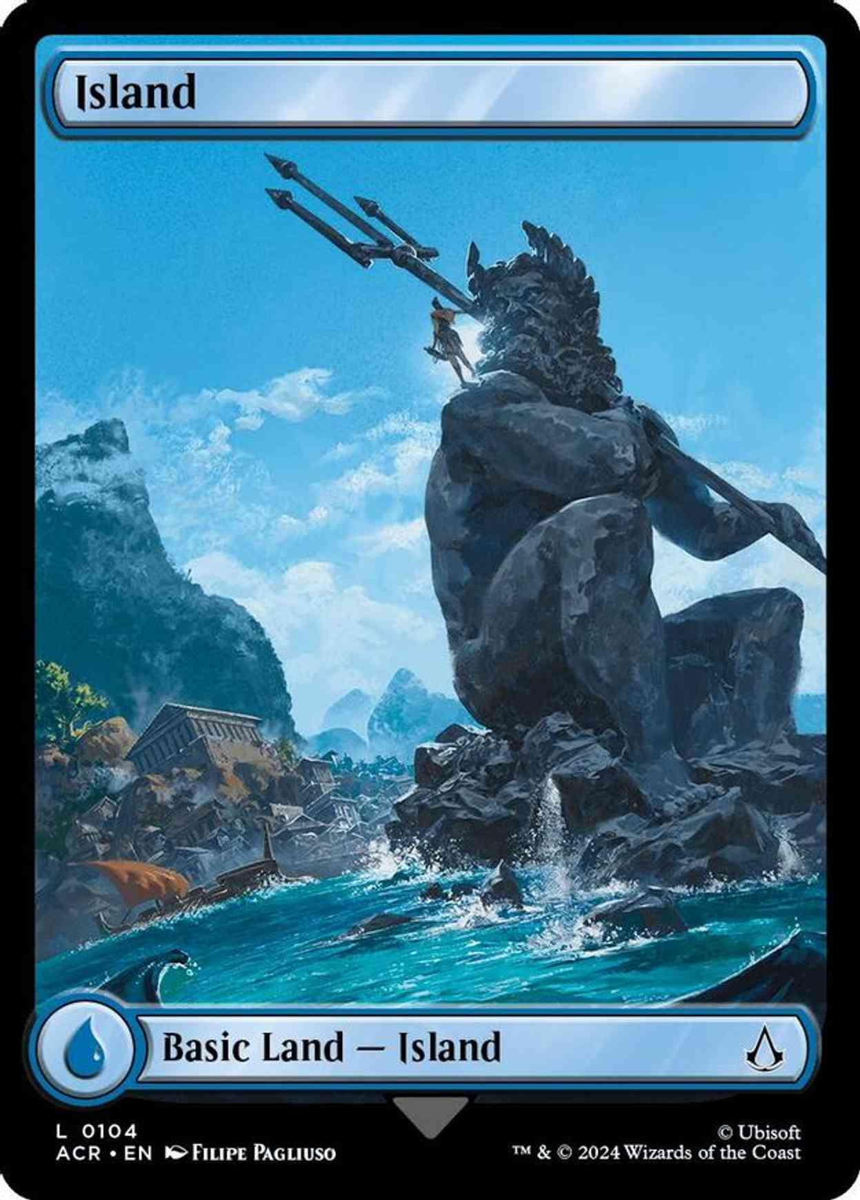 Island (0104) magic card front