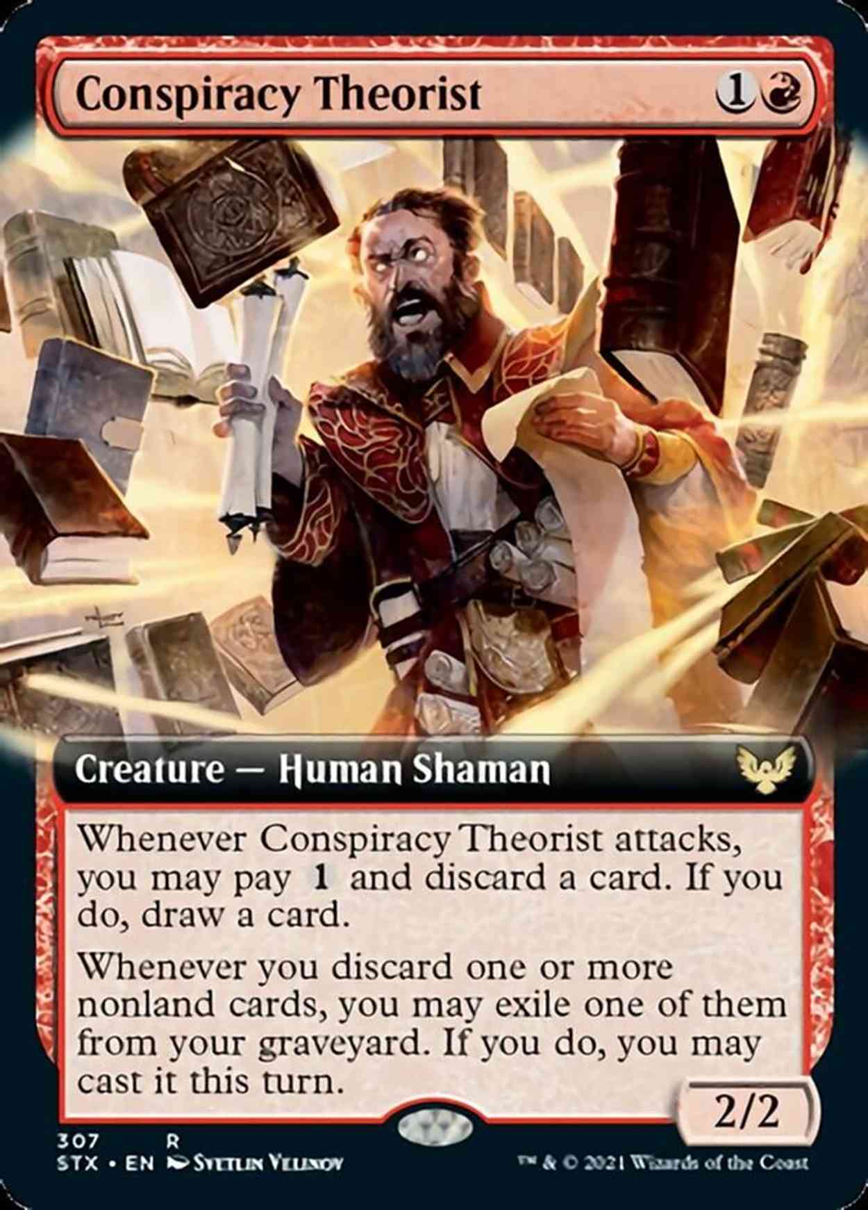 Conspiracy Theorist (Extended Art) magic card front