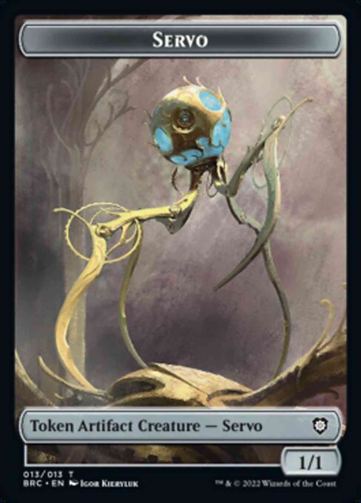 Servo // Powerstone Double-sided Token magic card front