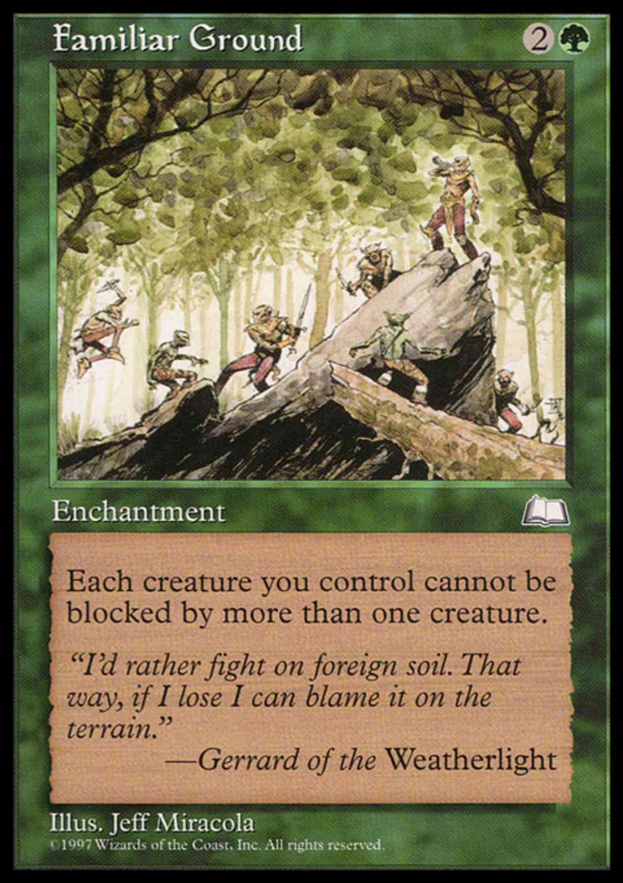 Familiar Ground magic card front