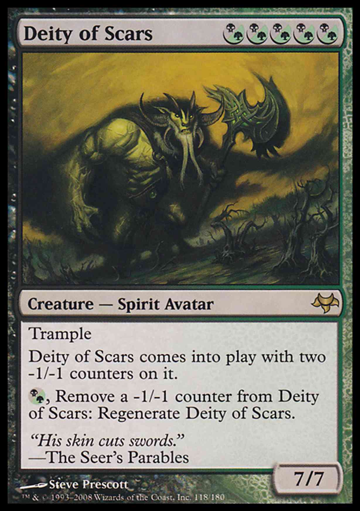 Deity of Scars magic card front