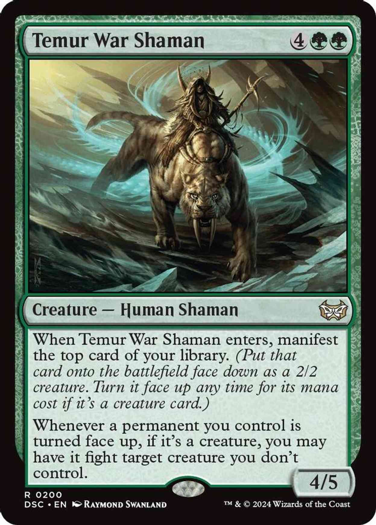 Temur War Shaman magic card front