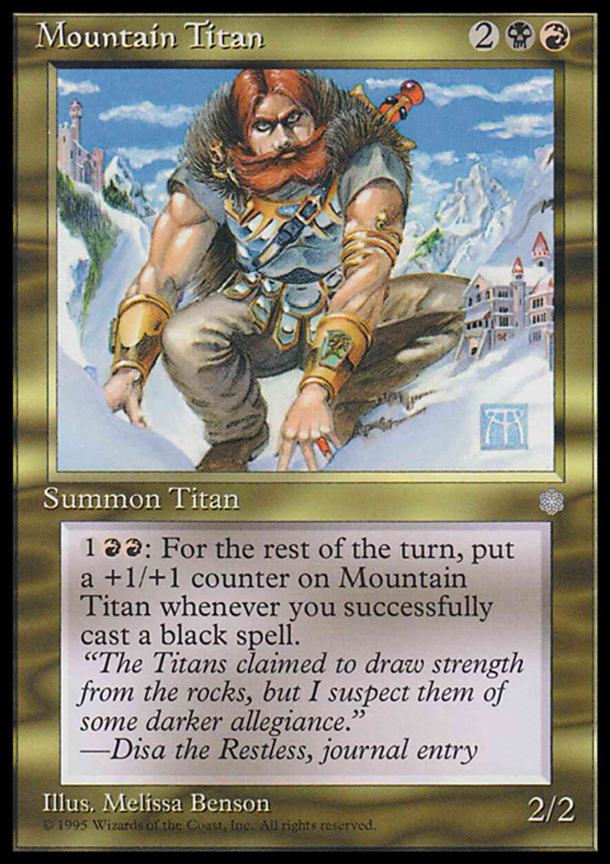 Mountain Titan magic card front
