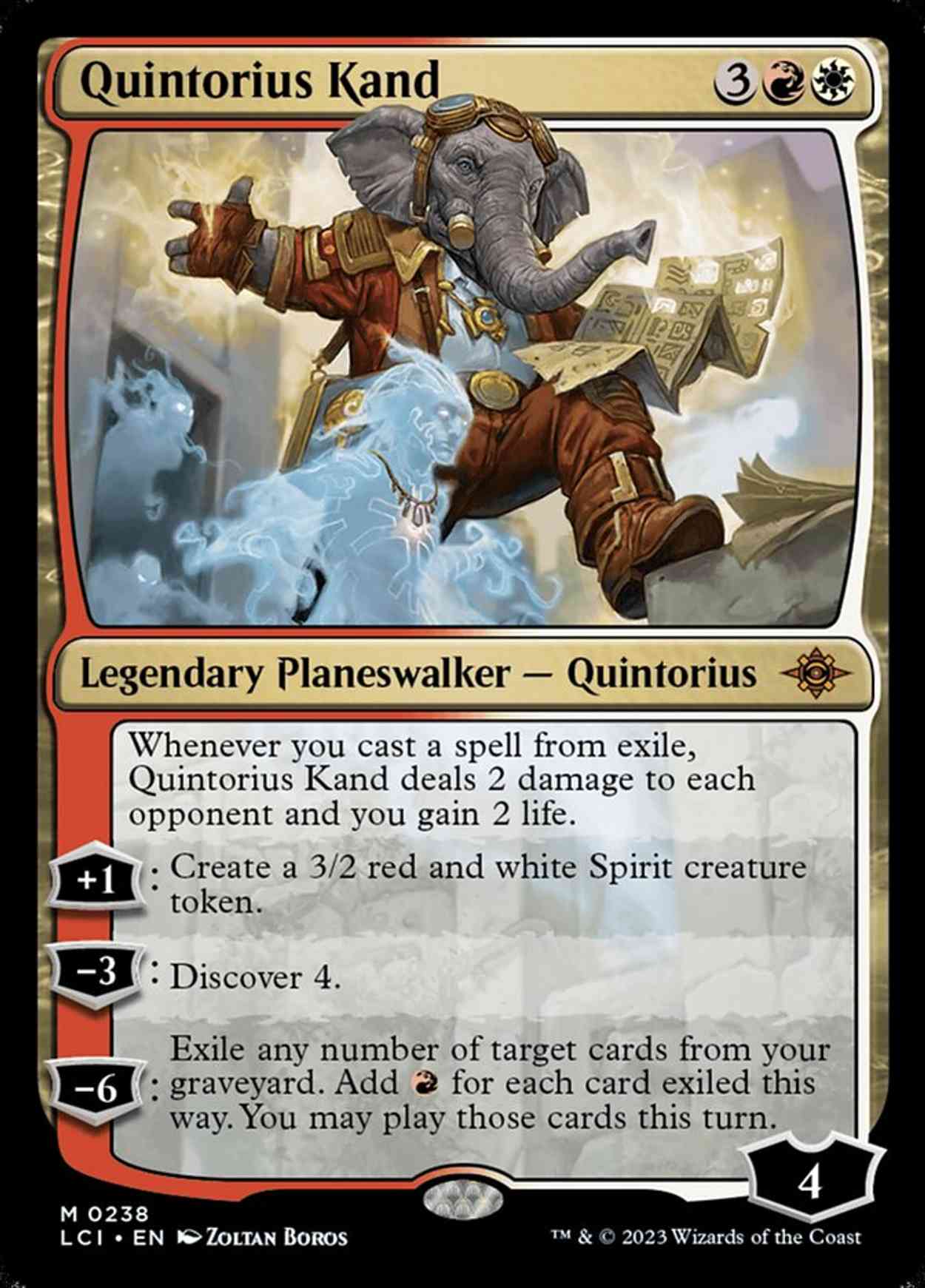 Quintorius Kand magic card front