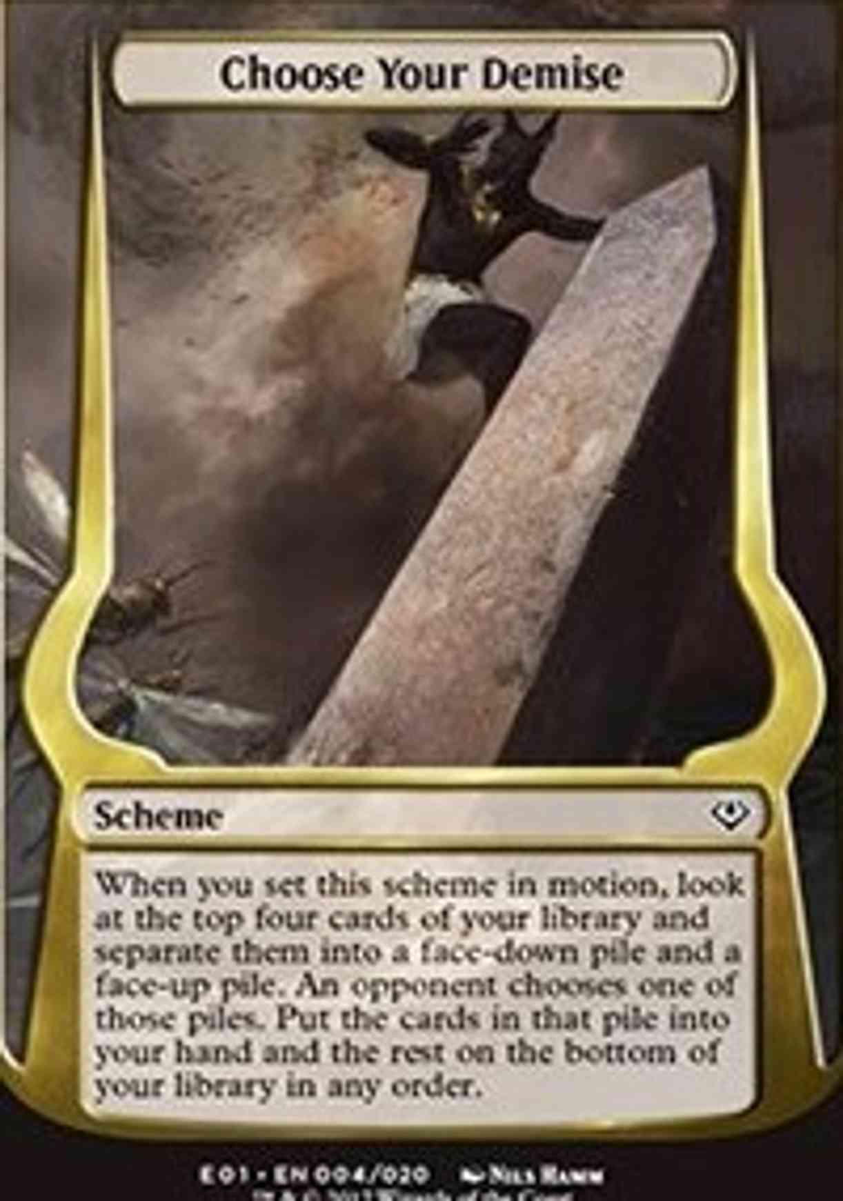 Choose Your Demise (Archenemy: Nicol Bolas) magic card front