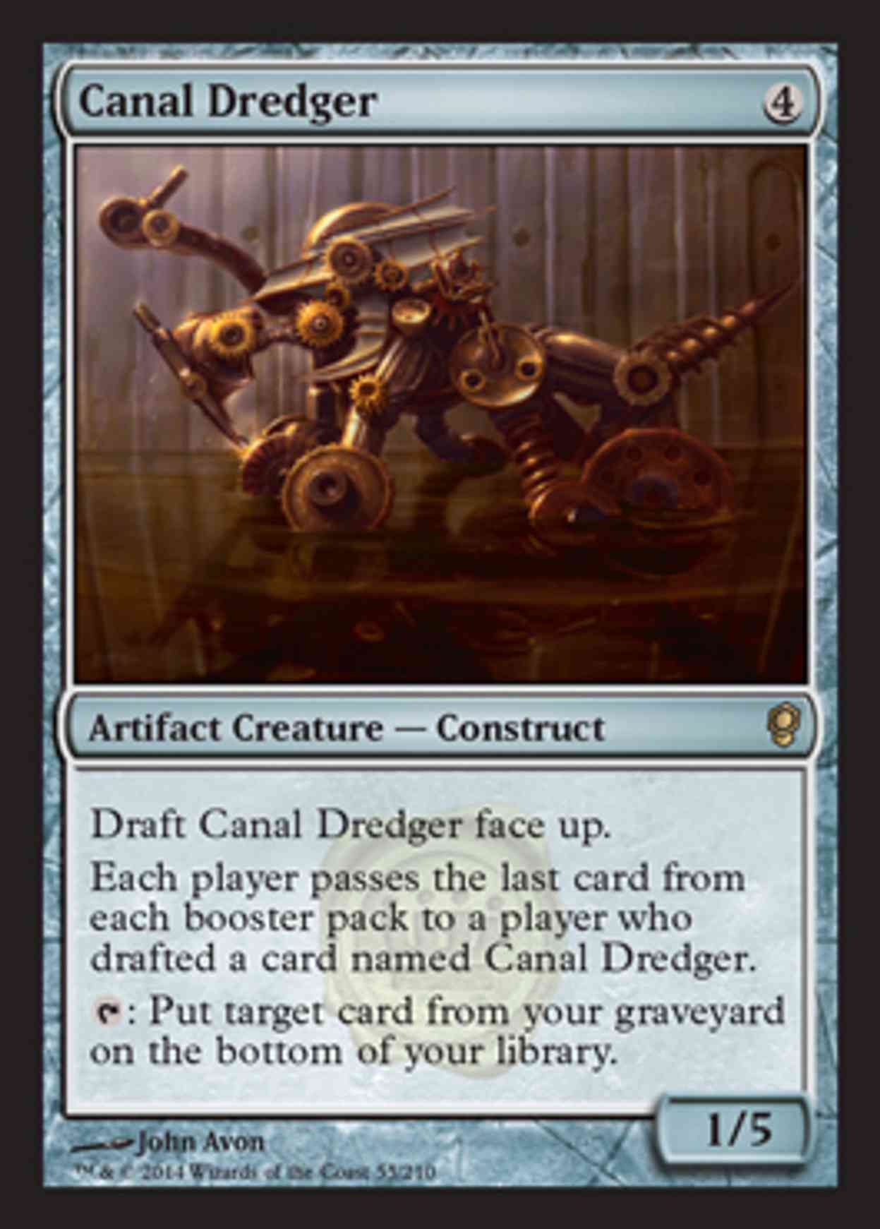Canal Dredger magic card front