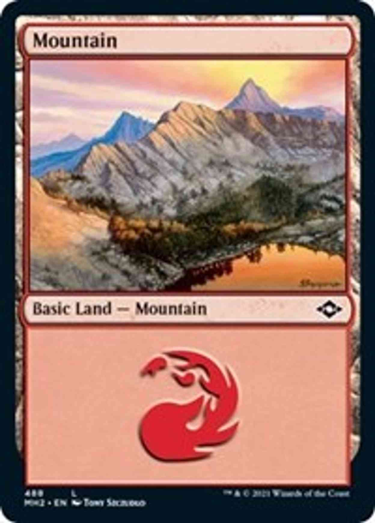 Mountain (488) (Foil Etched) magic card front