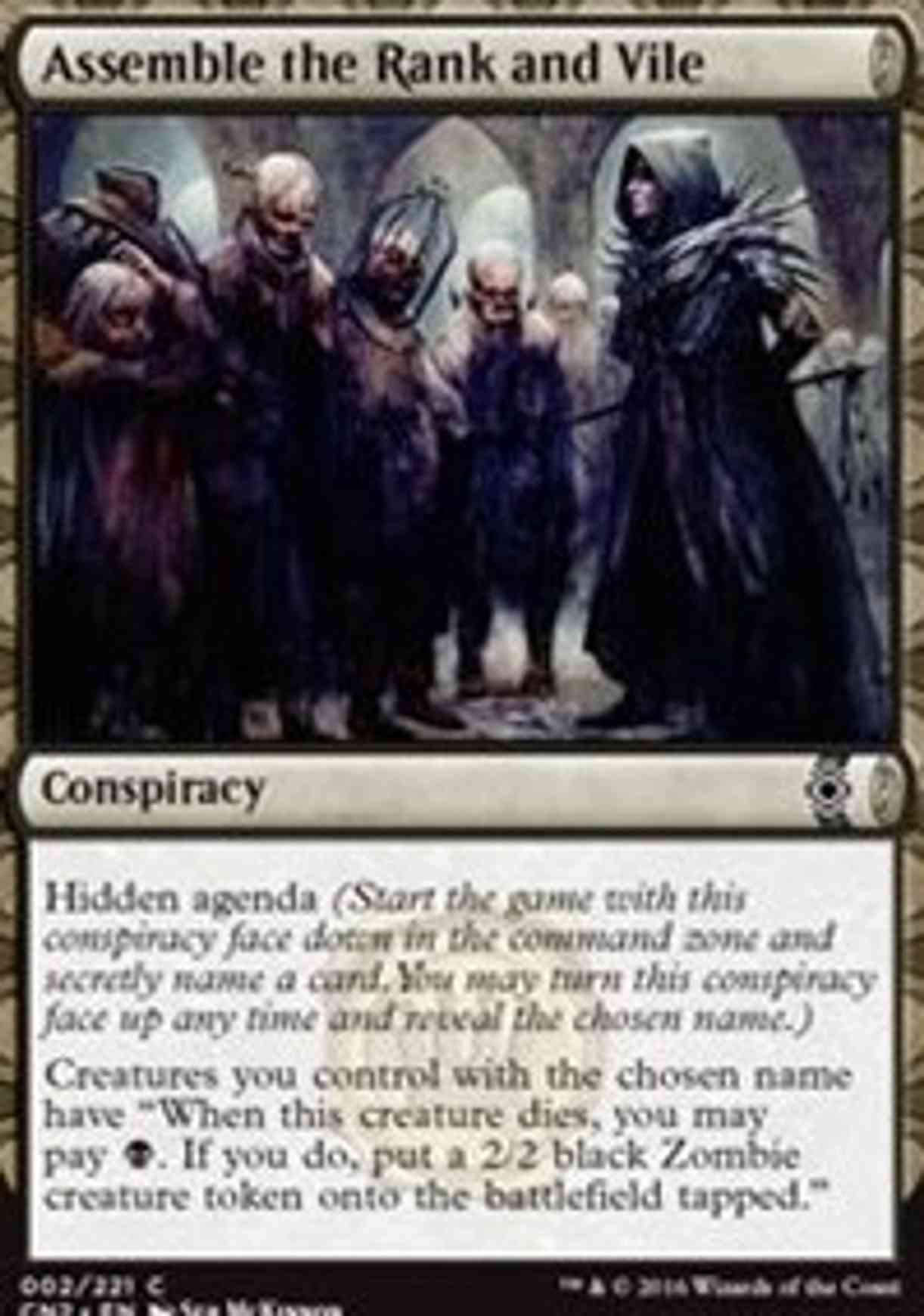 Assemble the Rank and Vile magic card front
