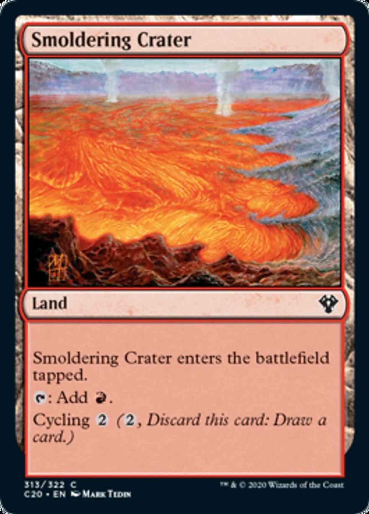Smoldering Crater magic card front