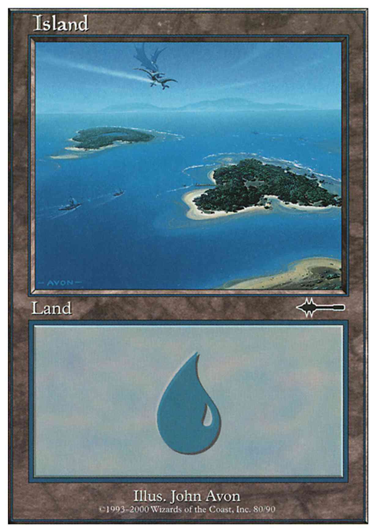 Island (80) magic card front