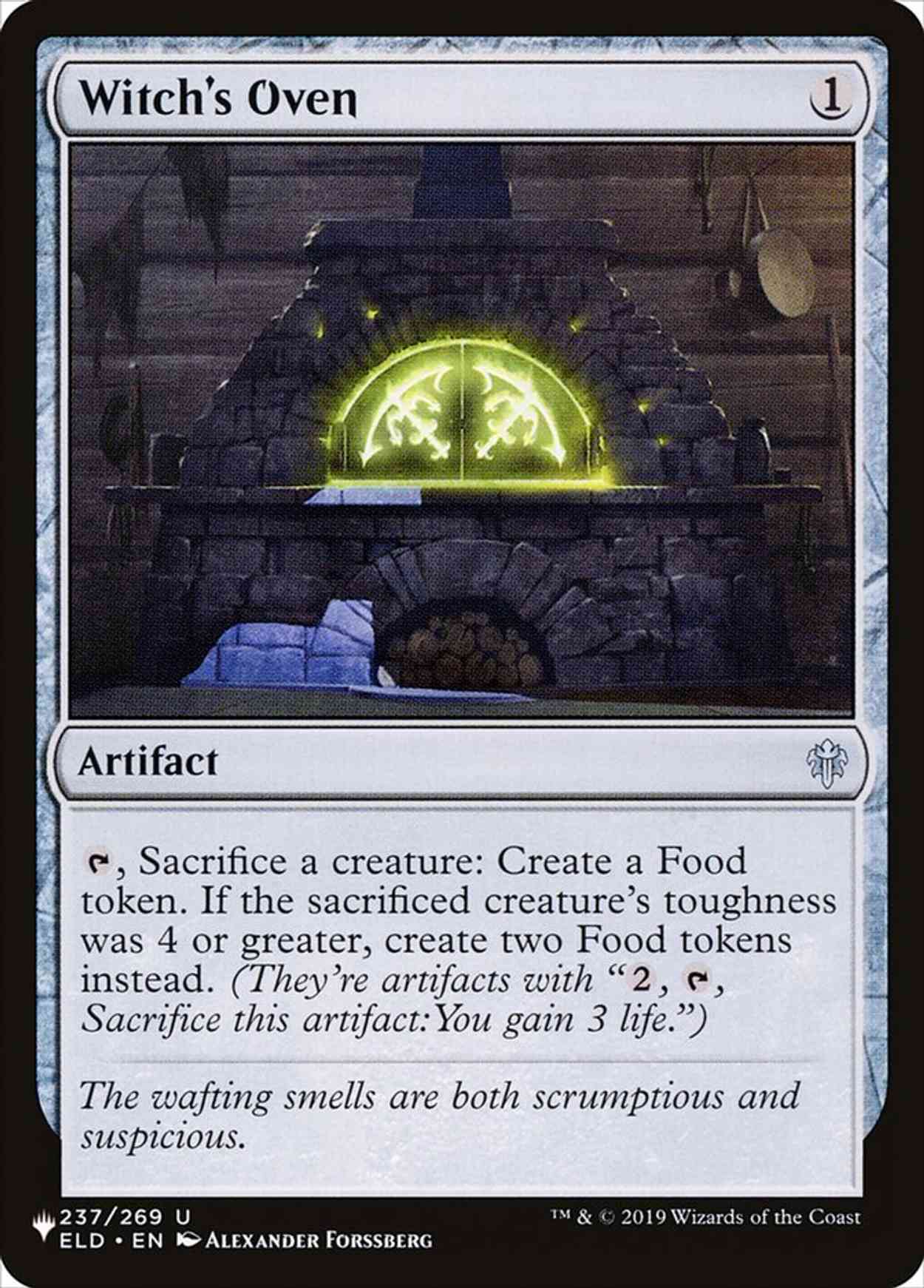Witch's Oven magic card front