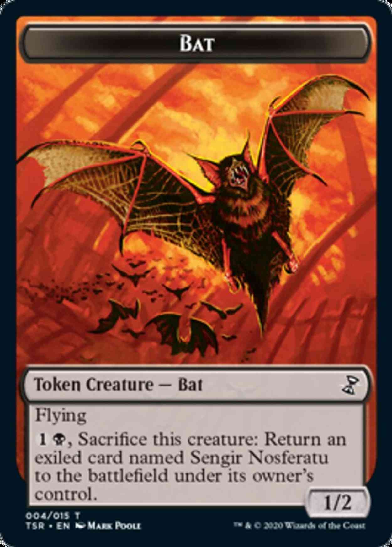 Bat Token magic card front