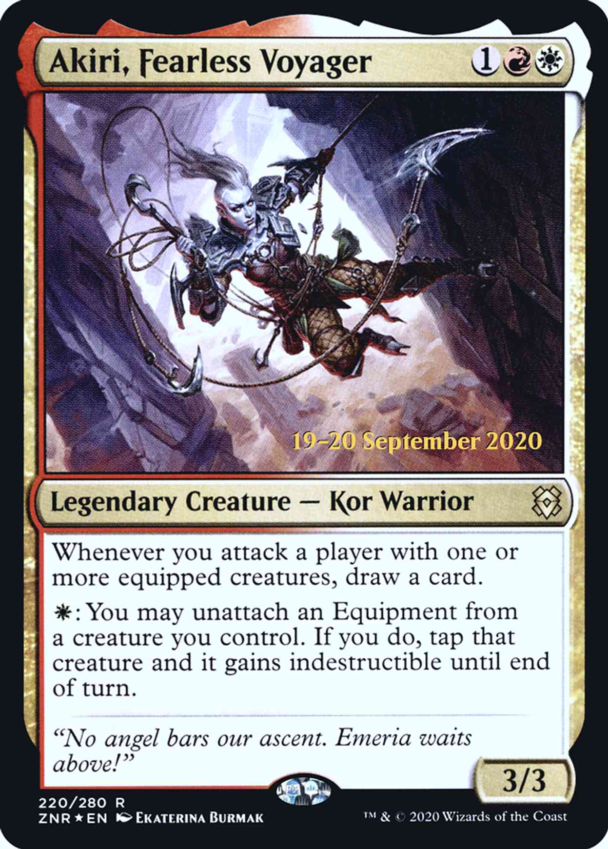 Akiri, Fearless Voyager magic card front