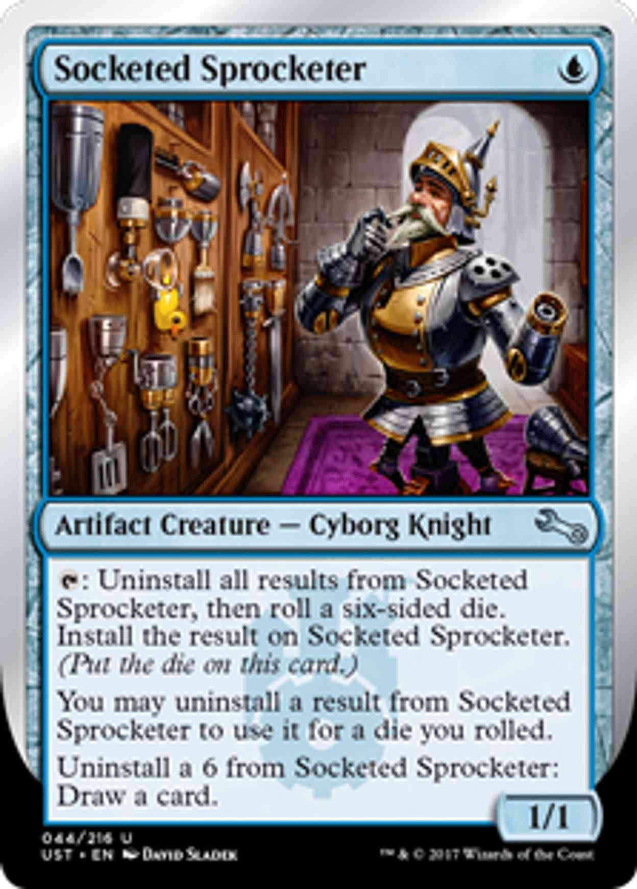 Socketed Sprocketer magic card front