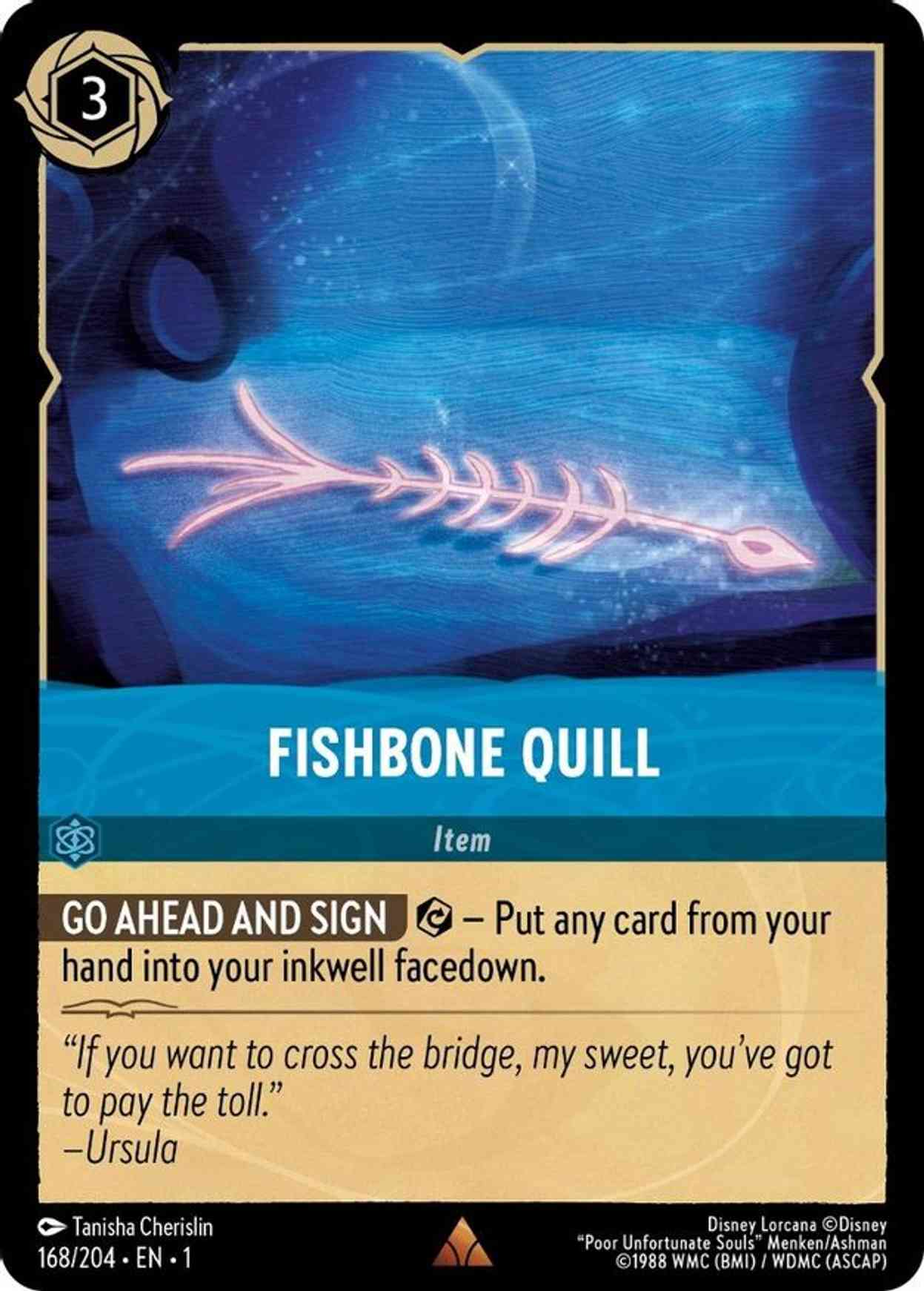 Fishbone Quill magic card front