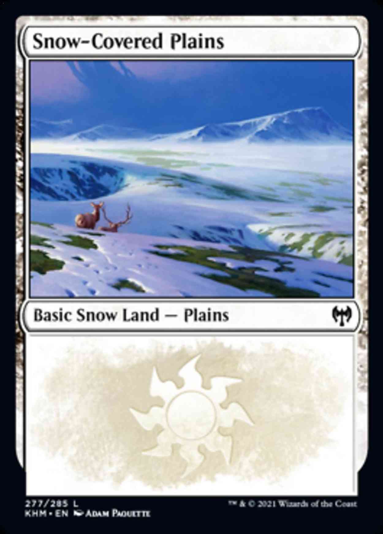 Snow-Covered Plains (277) magic card front