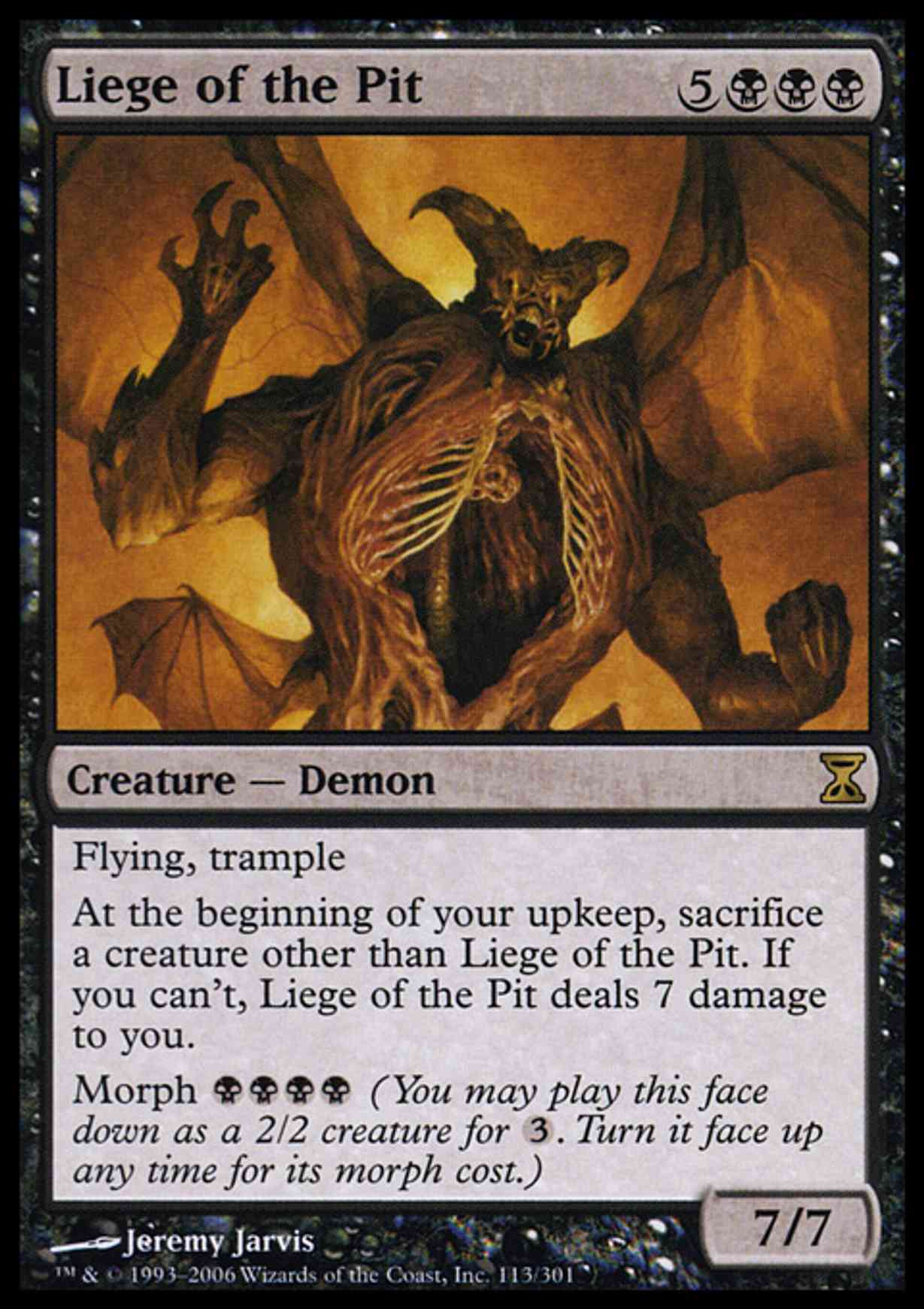 Liege of the Pit magic card front