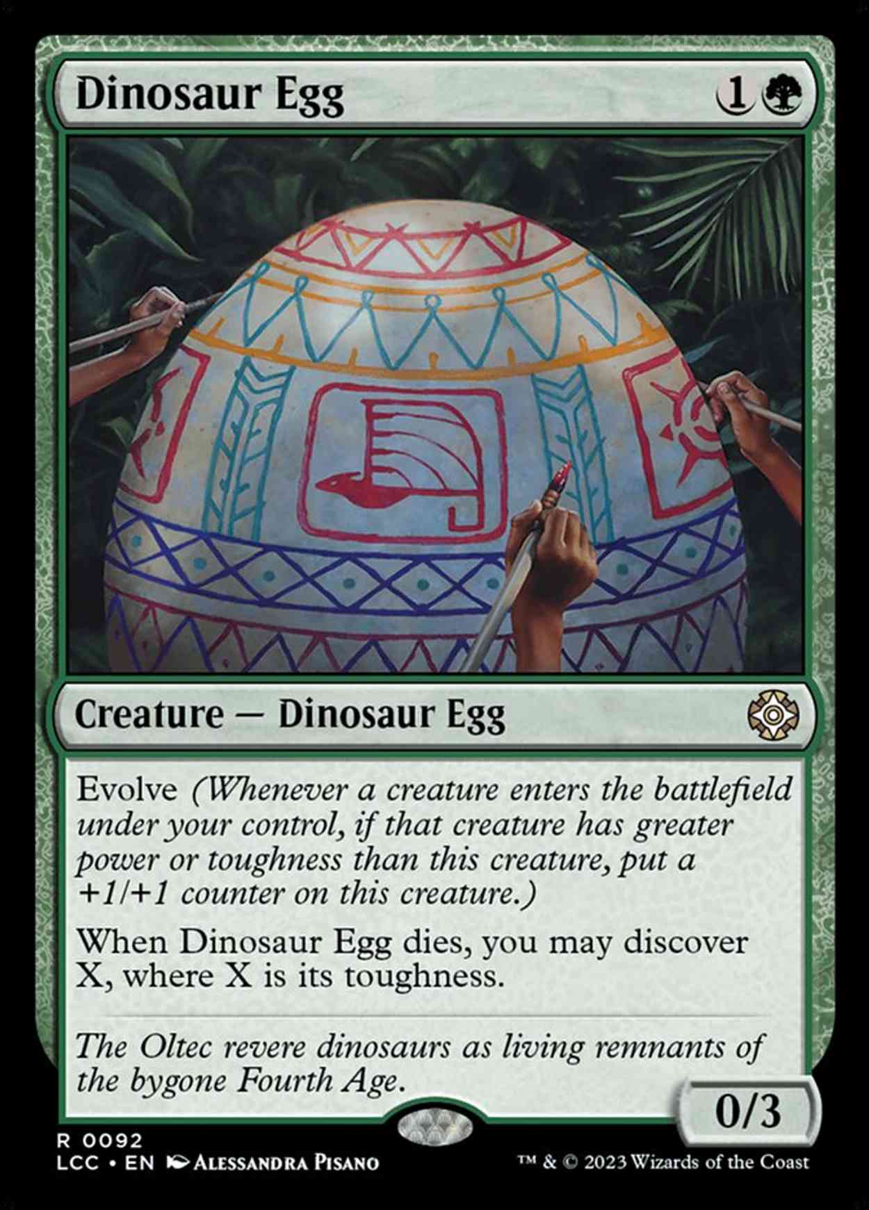 Dinosaur Egg magic card front