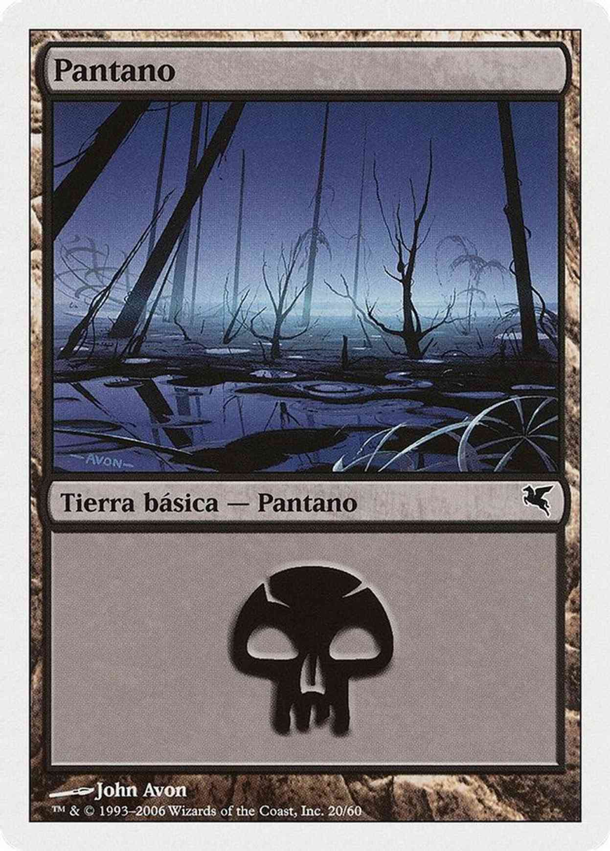 Swamp (Spanish) - "Pantano" (F20) magic card front