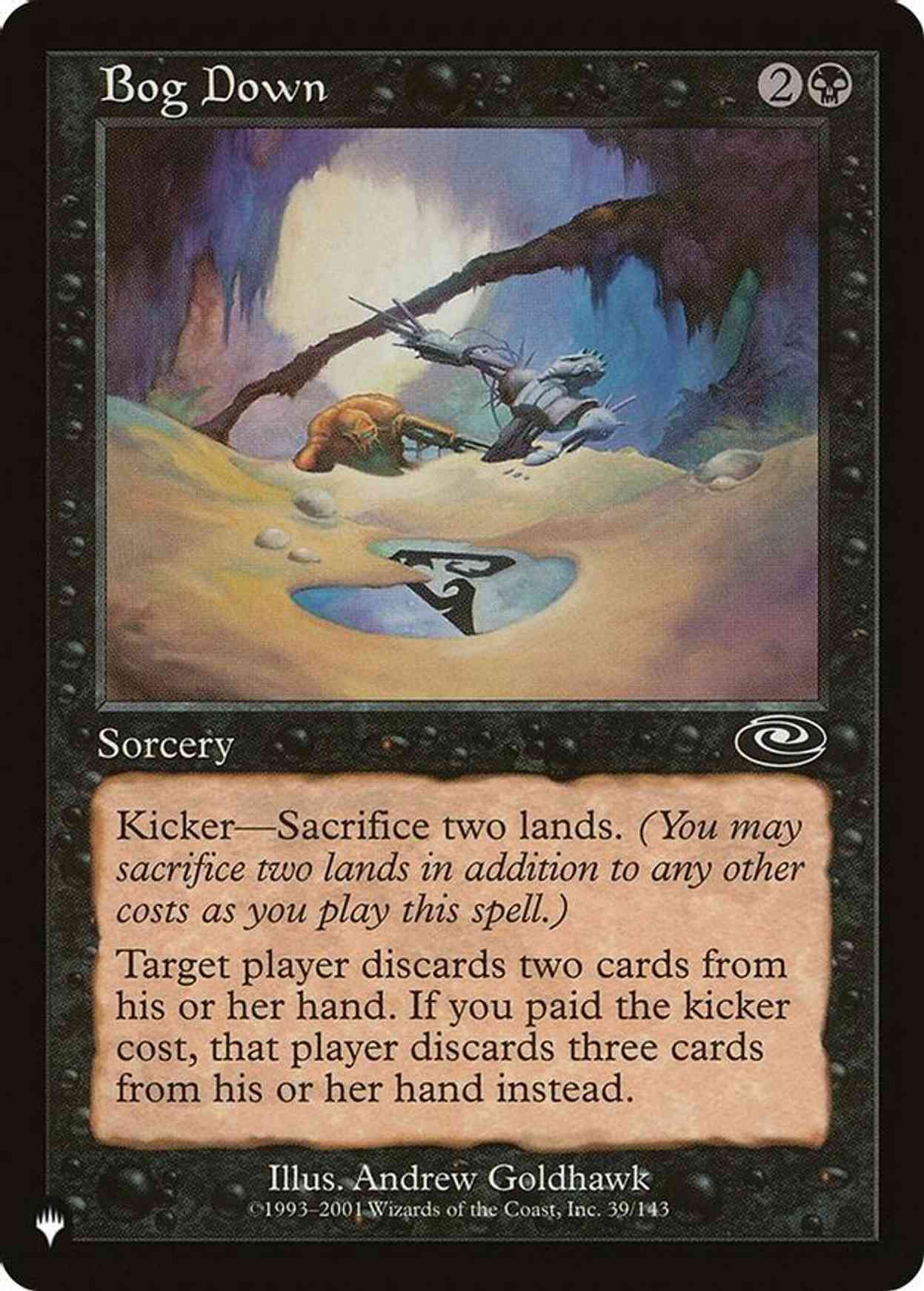 Bog Down magic card front