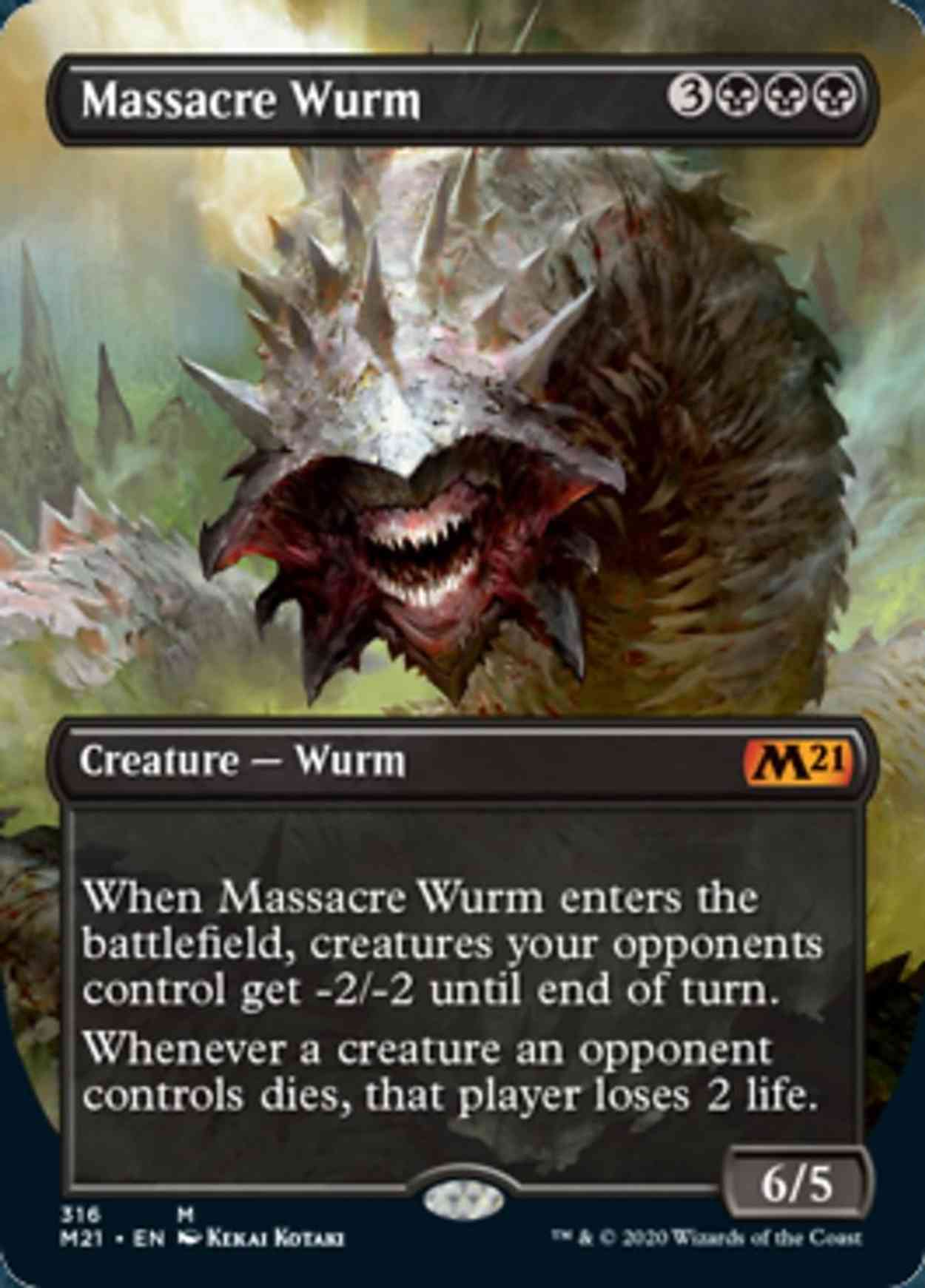 Massacre Wurm (Alternate Art) magic card front