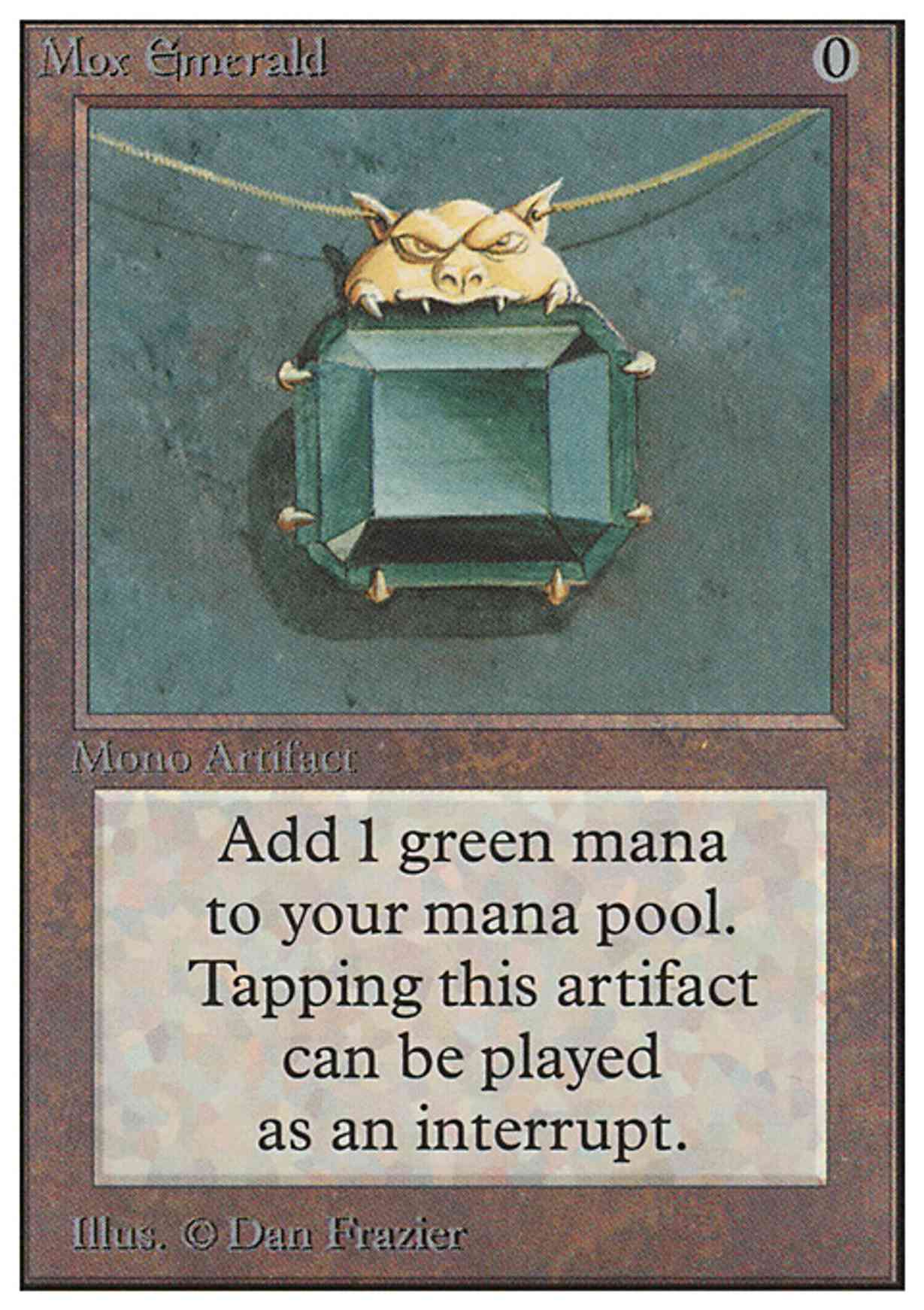 Mox Emerald magic card front