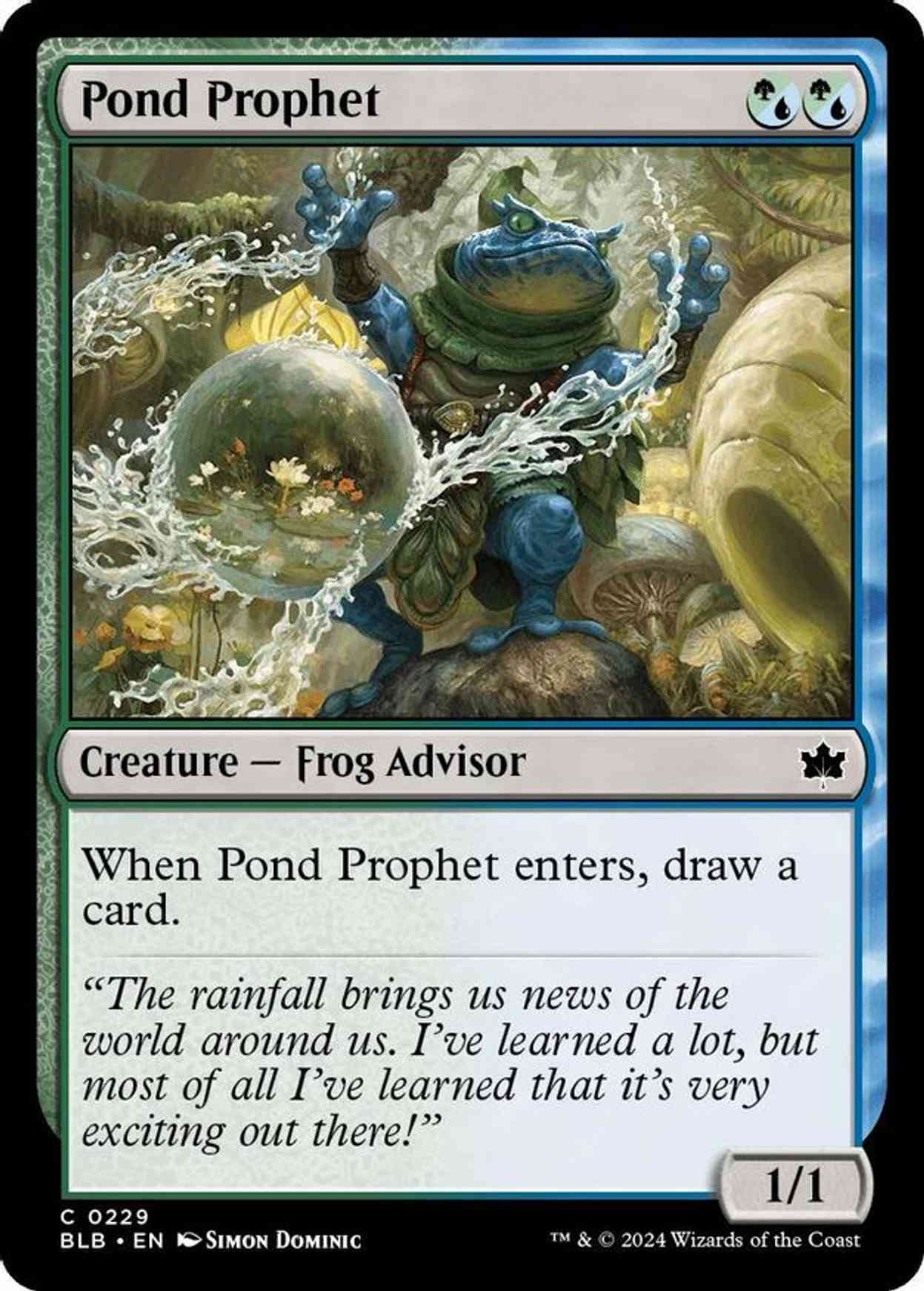 Pond Prophet magic card front