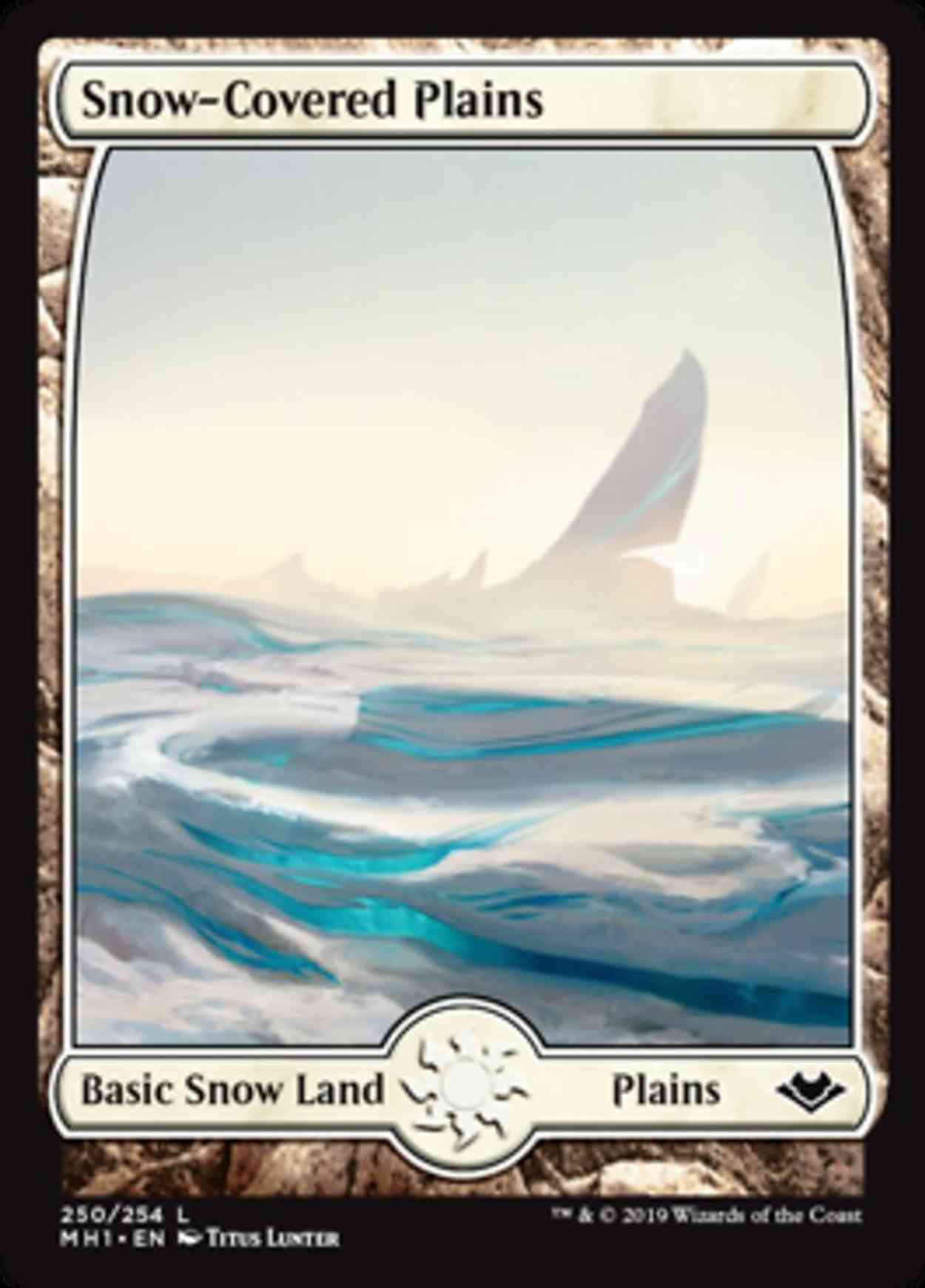 Snow-Covered Plains magic card front