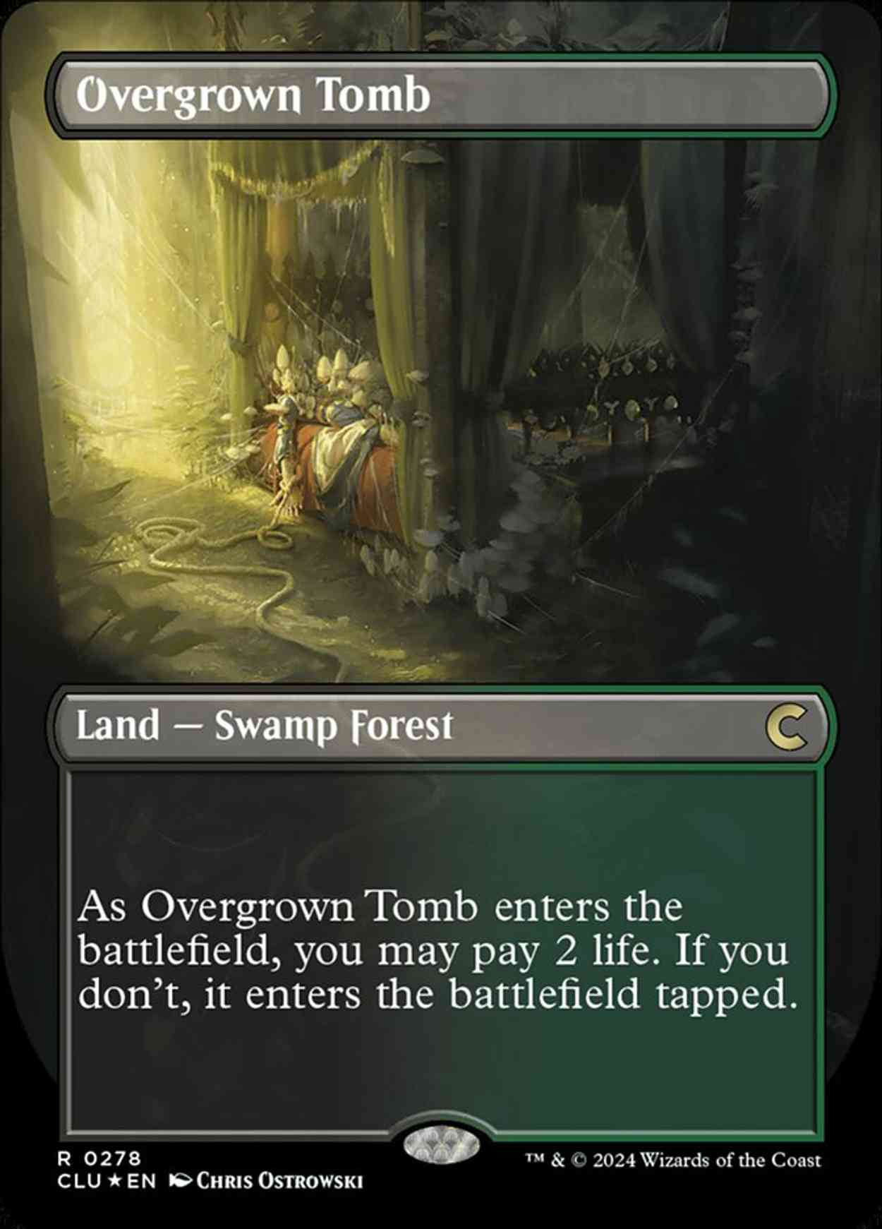 Overgrown Tomb (Borderless) magic card front