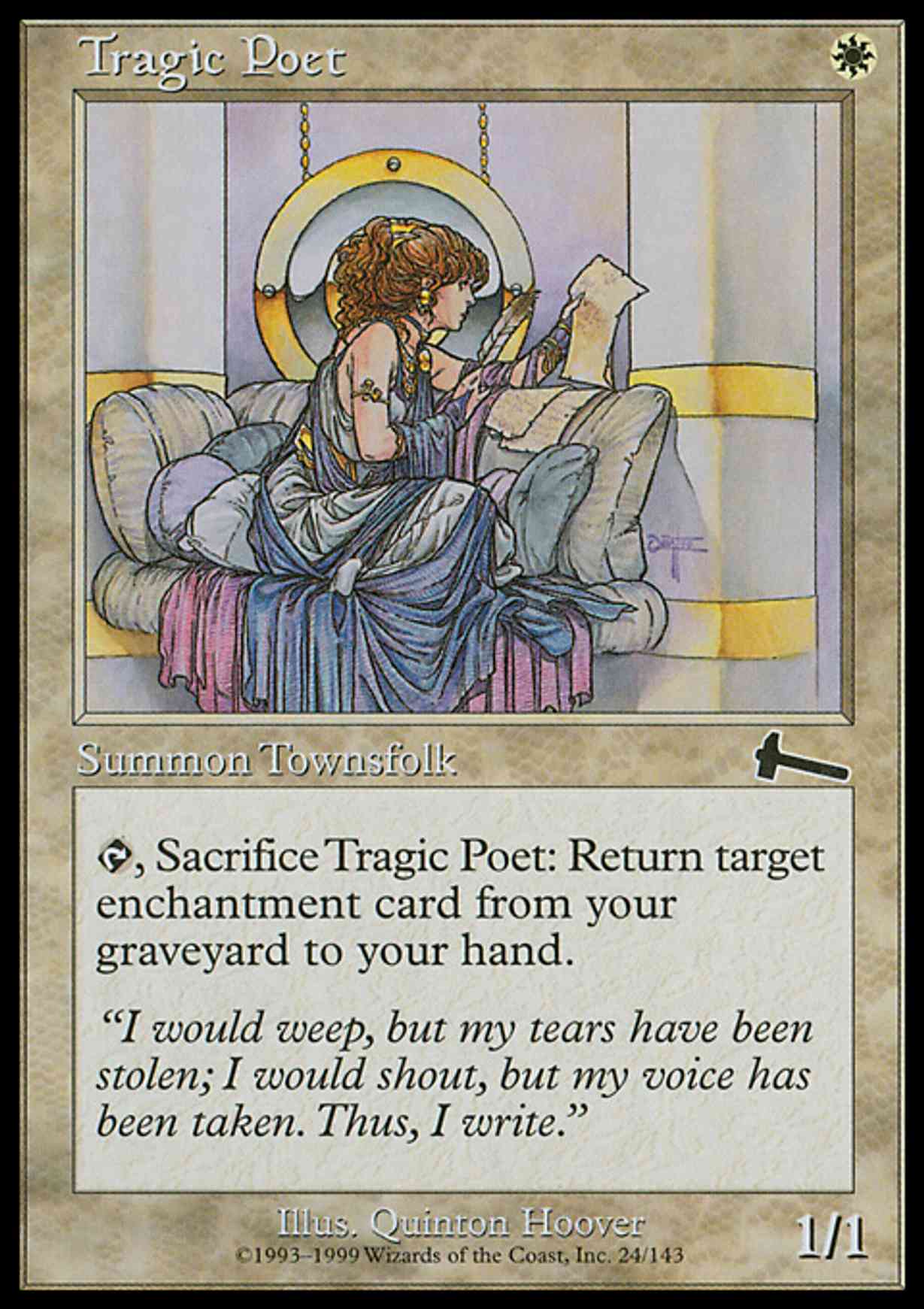 Tragic Poet magic card front