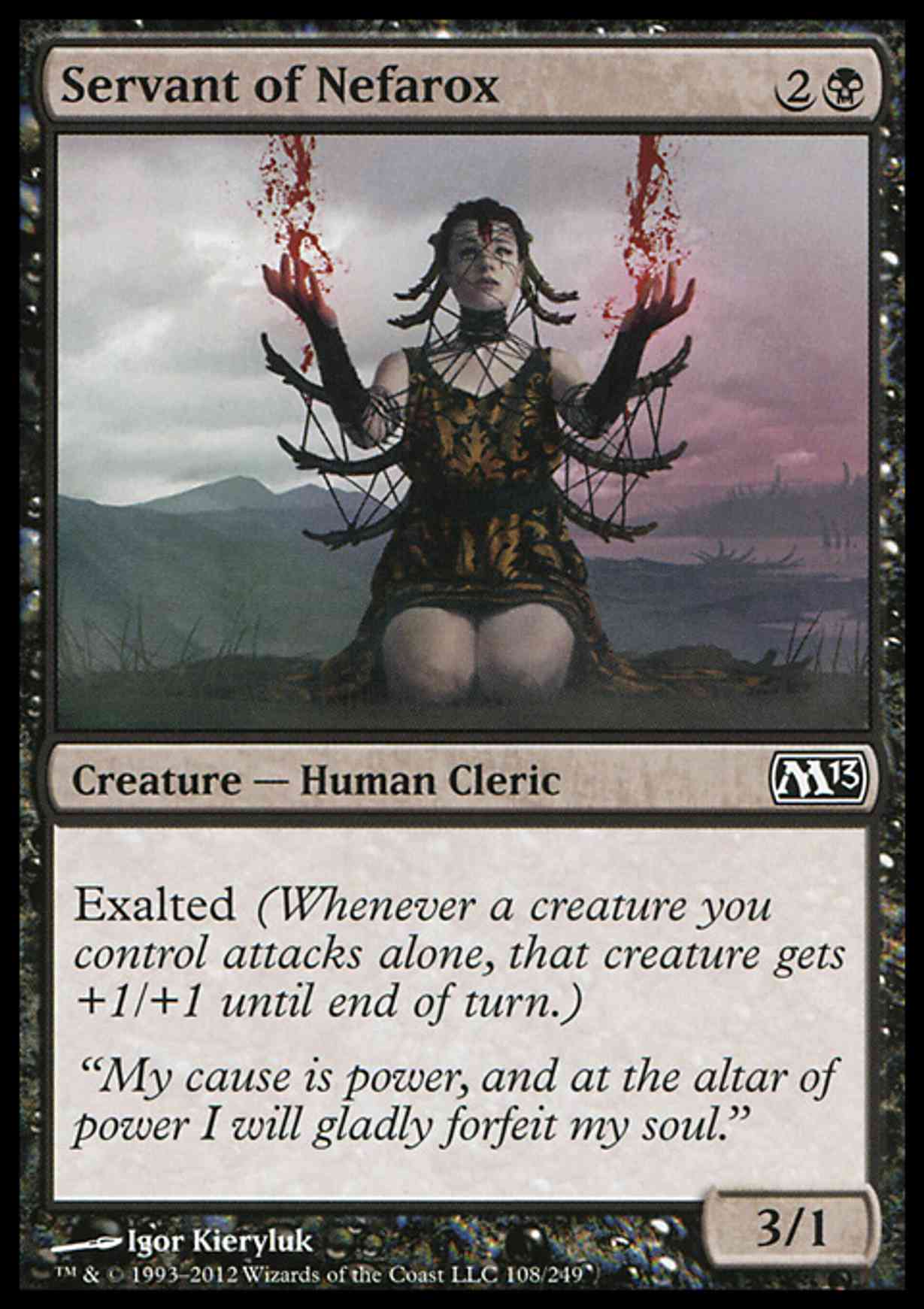 Servant of Nefarox magic card front