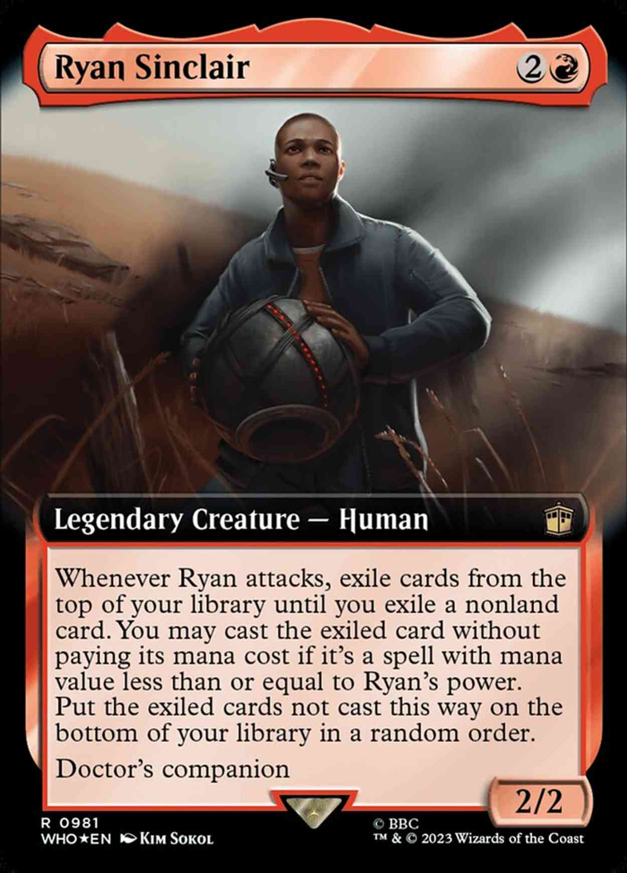 Ryan Sinclair (Extended Art) (Surge Foil) magic card front