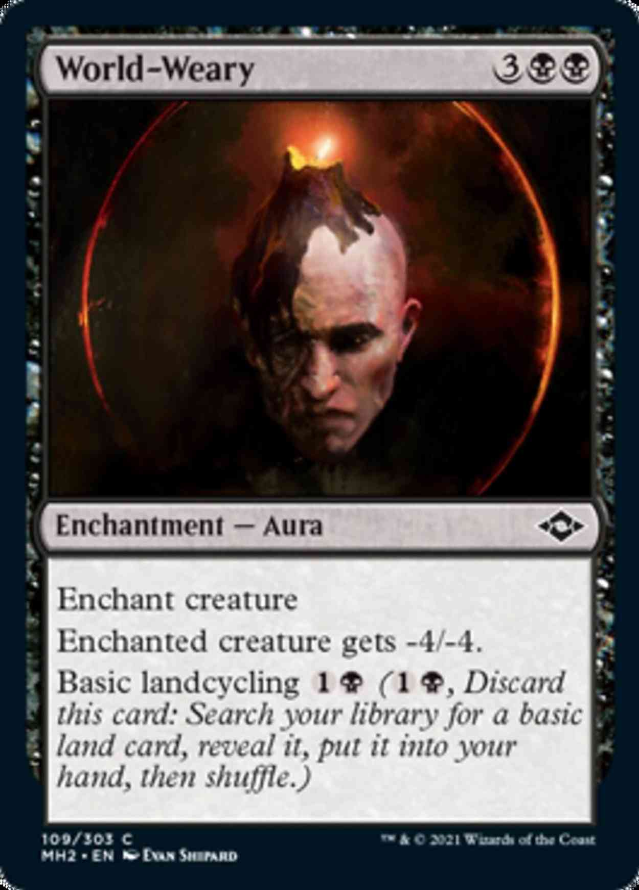 World-Weary magic card front