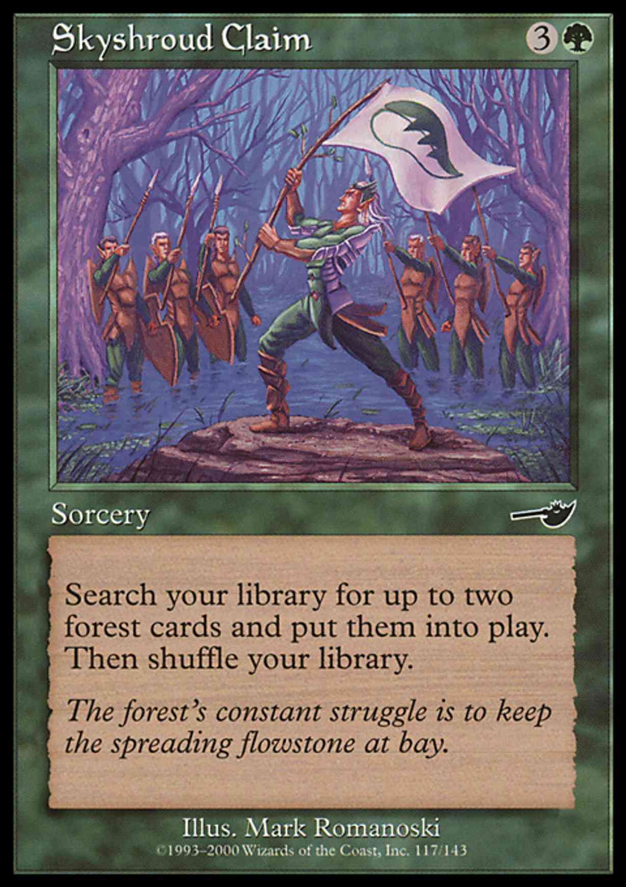 Skyshroud Claim magic card front