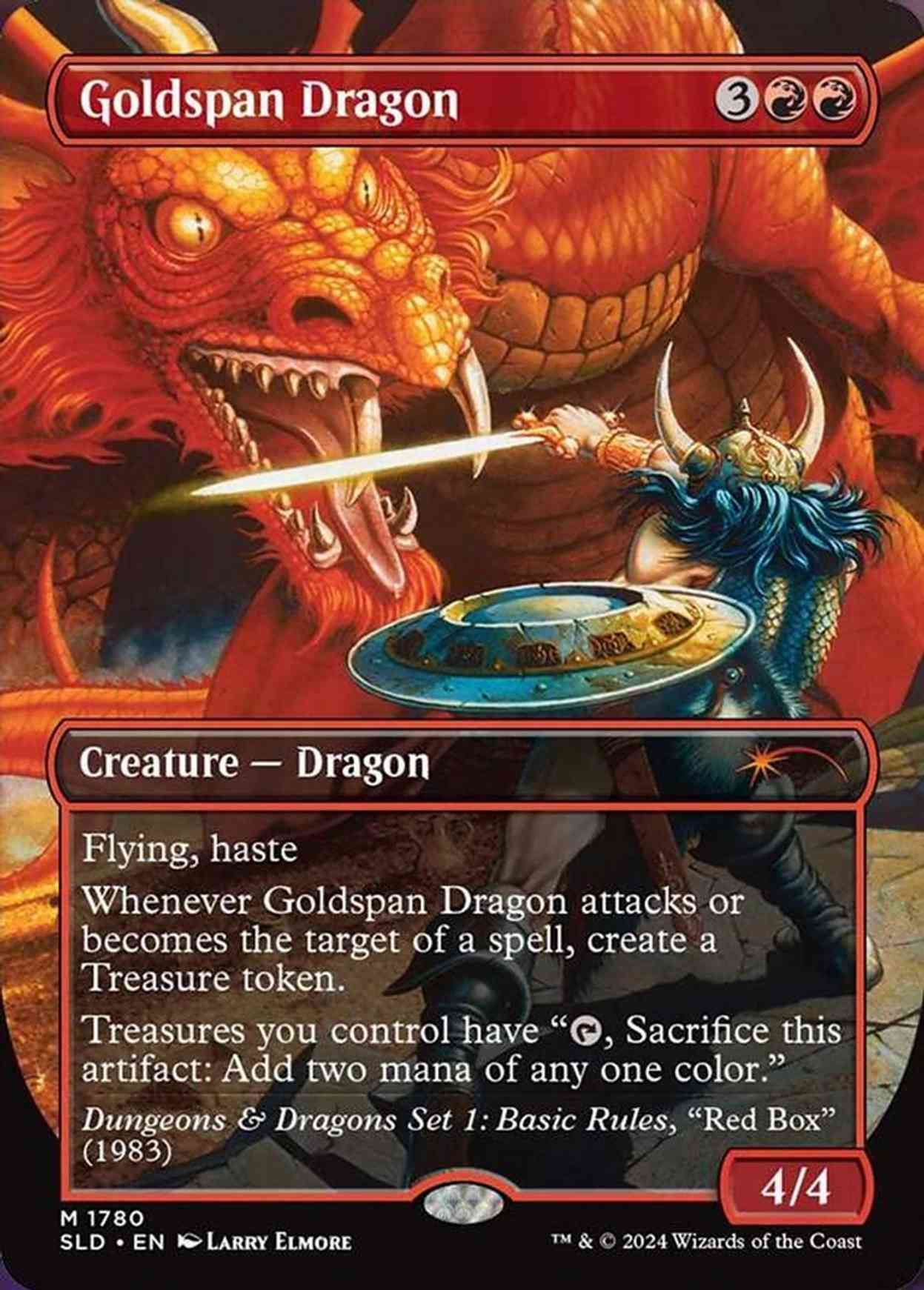 Goldspan Dragon magic card front