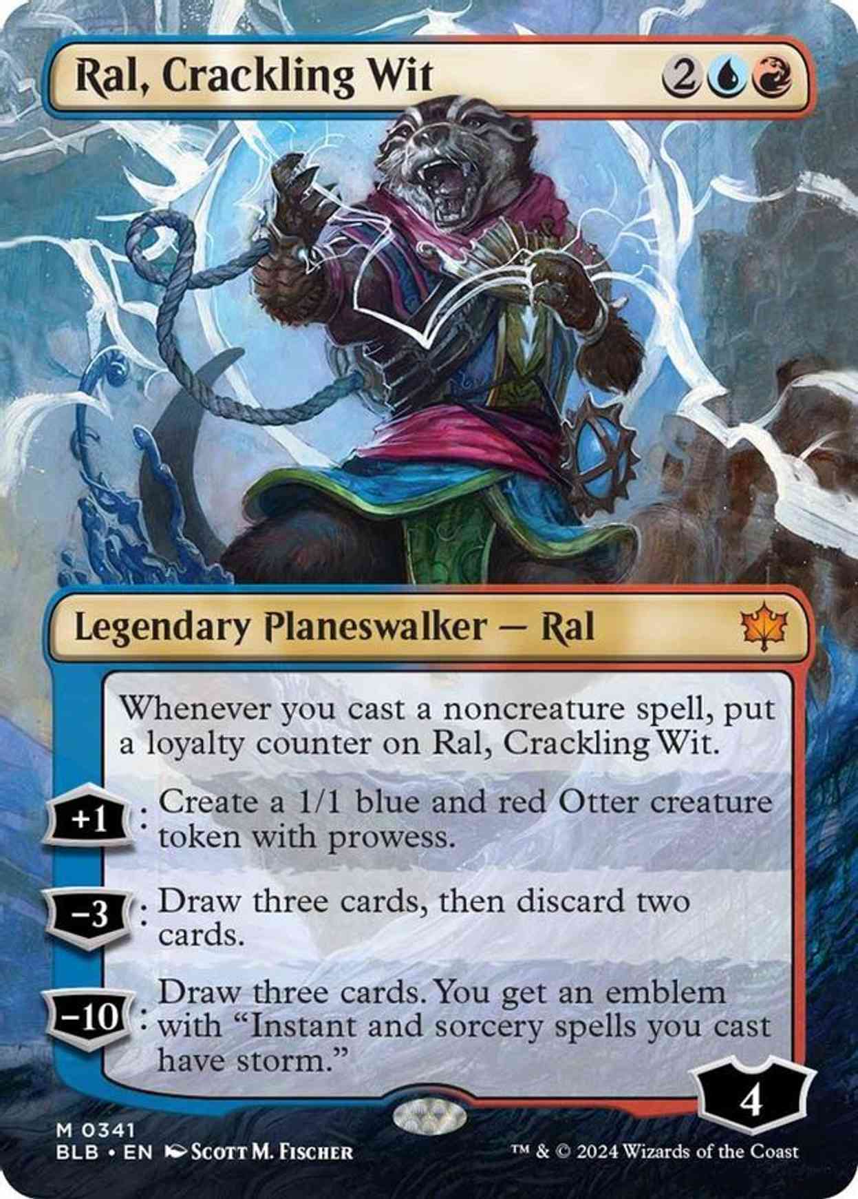 Ral, Crackling Wit (Borderless) magic card front