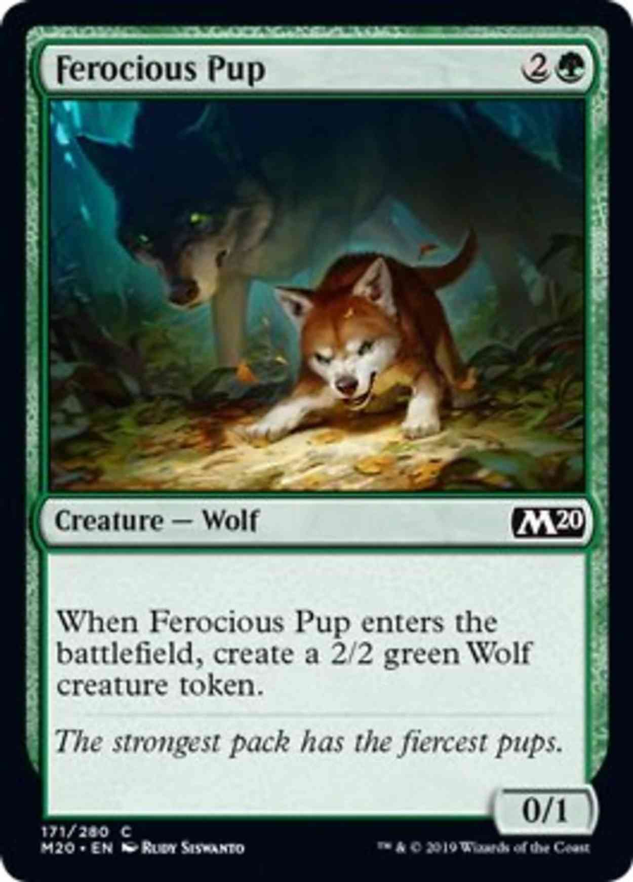Ferocious Pup magic card front
