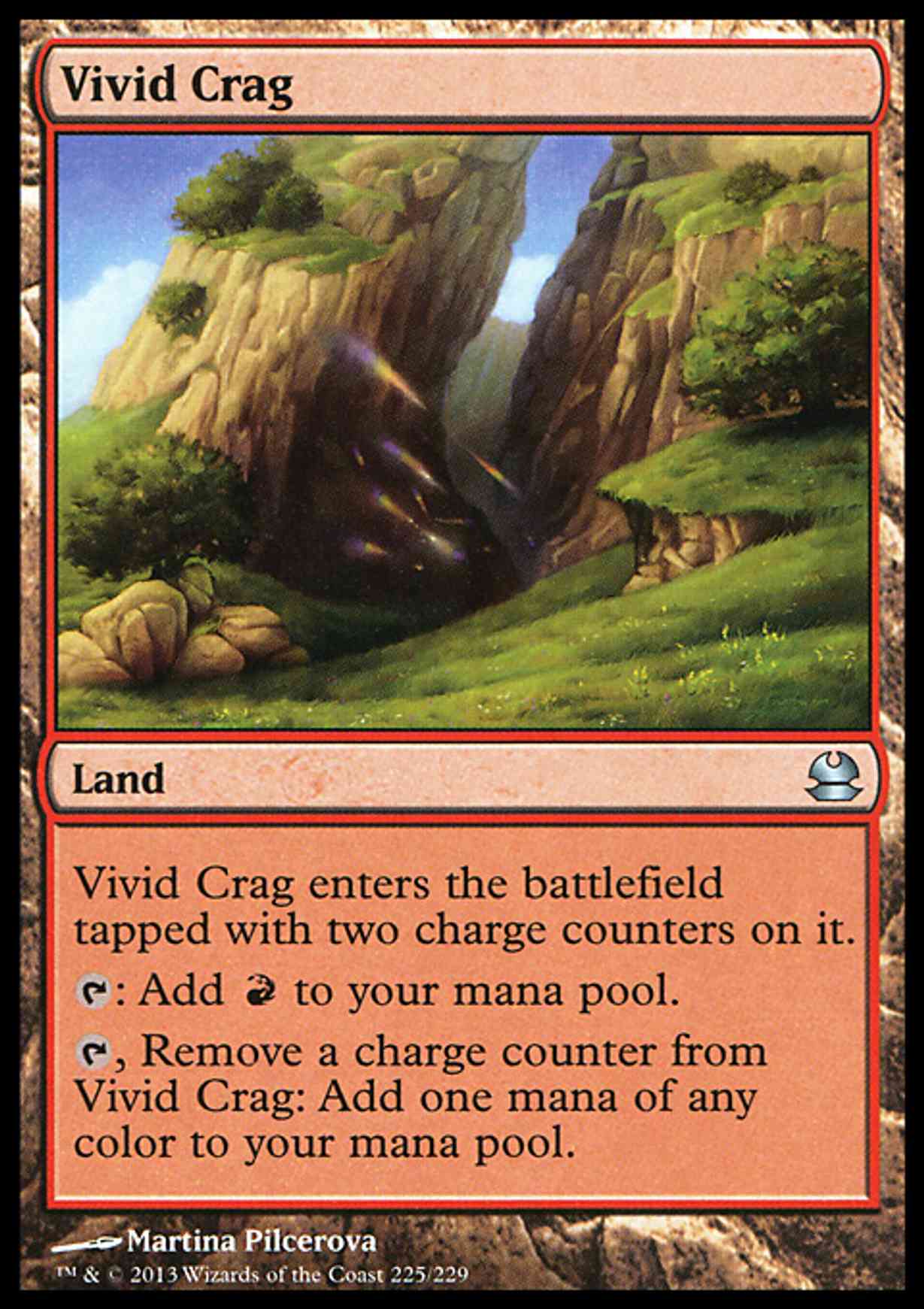 Vivid Crag magic card front