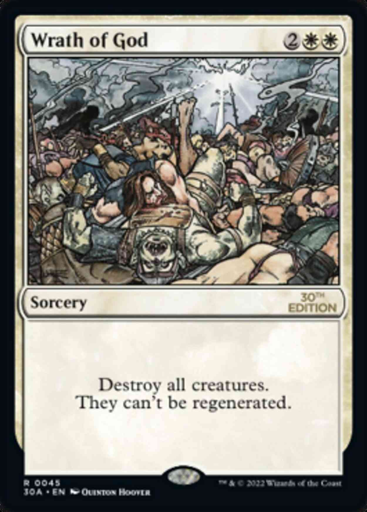 Wrath of God magic card front
