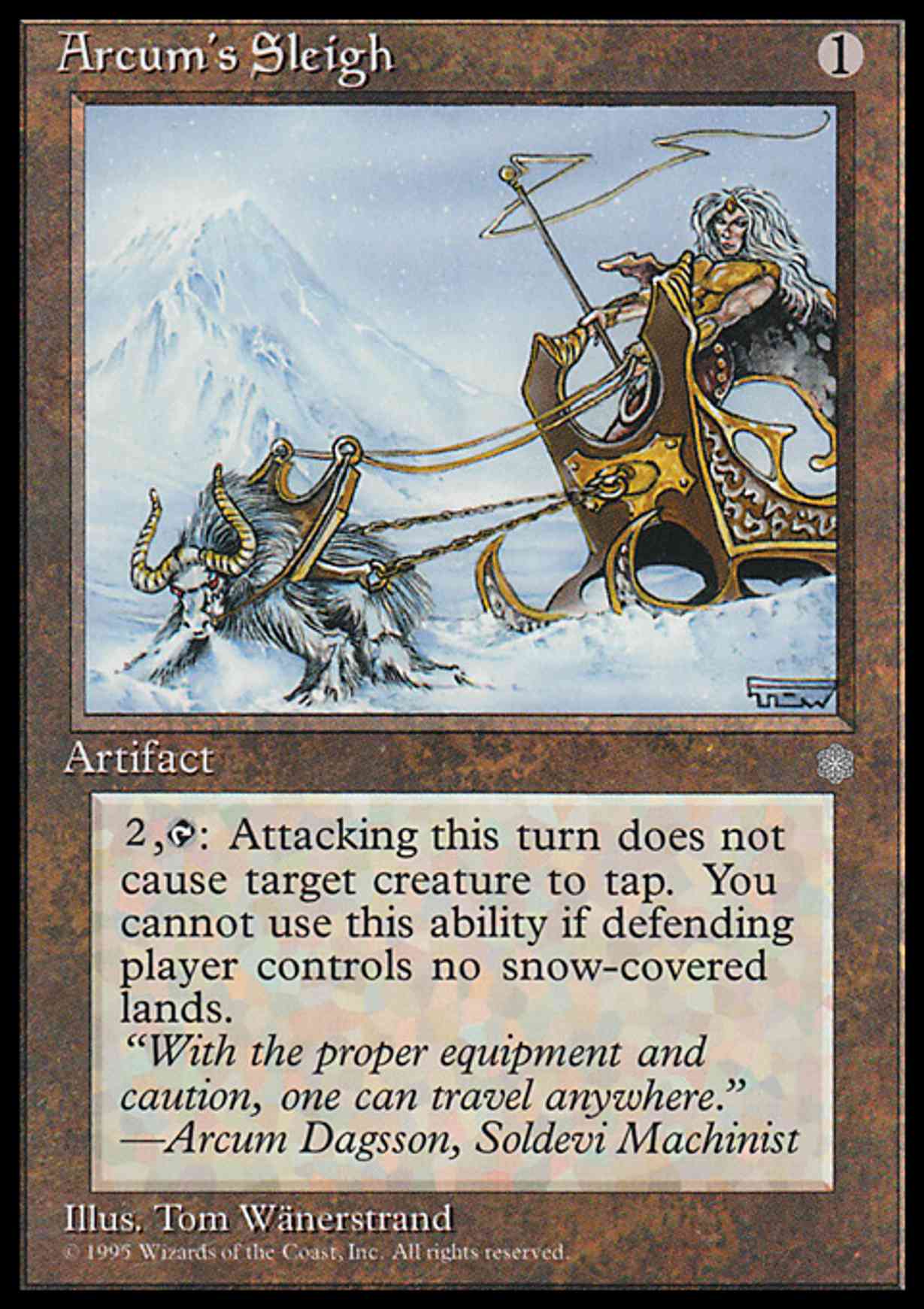 Arcum's Sleigh magic card front