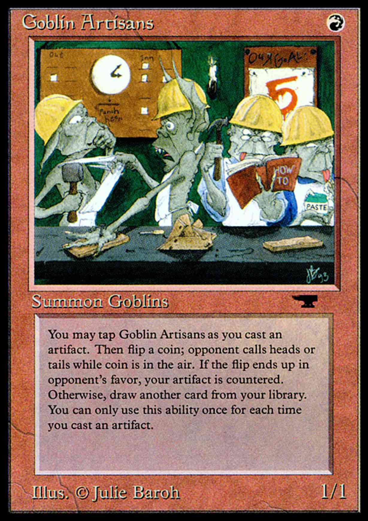 Goblin Artisans magic card front