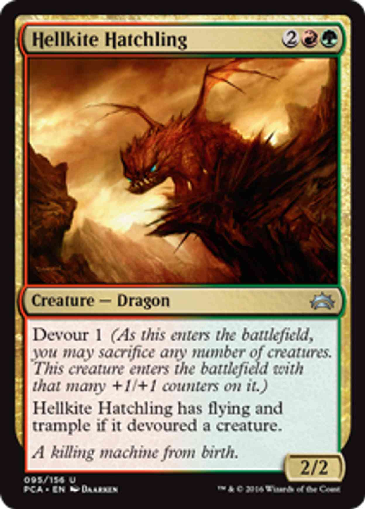 Hellkite Hatchling magic card front
