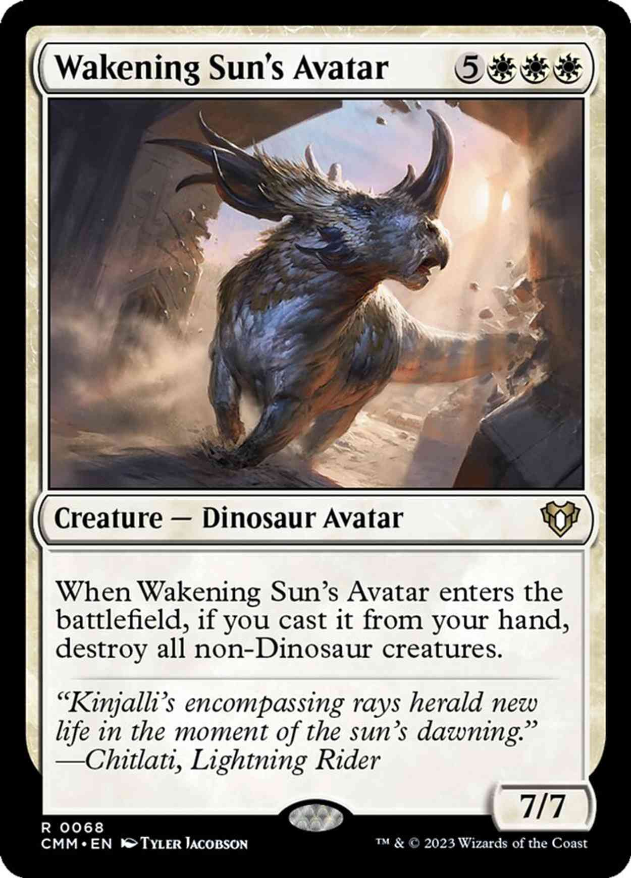 Wakening Sun's Avatar magic card front