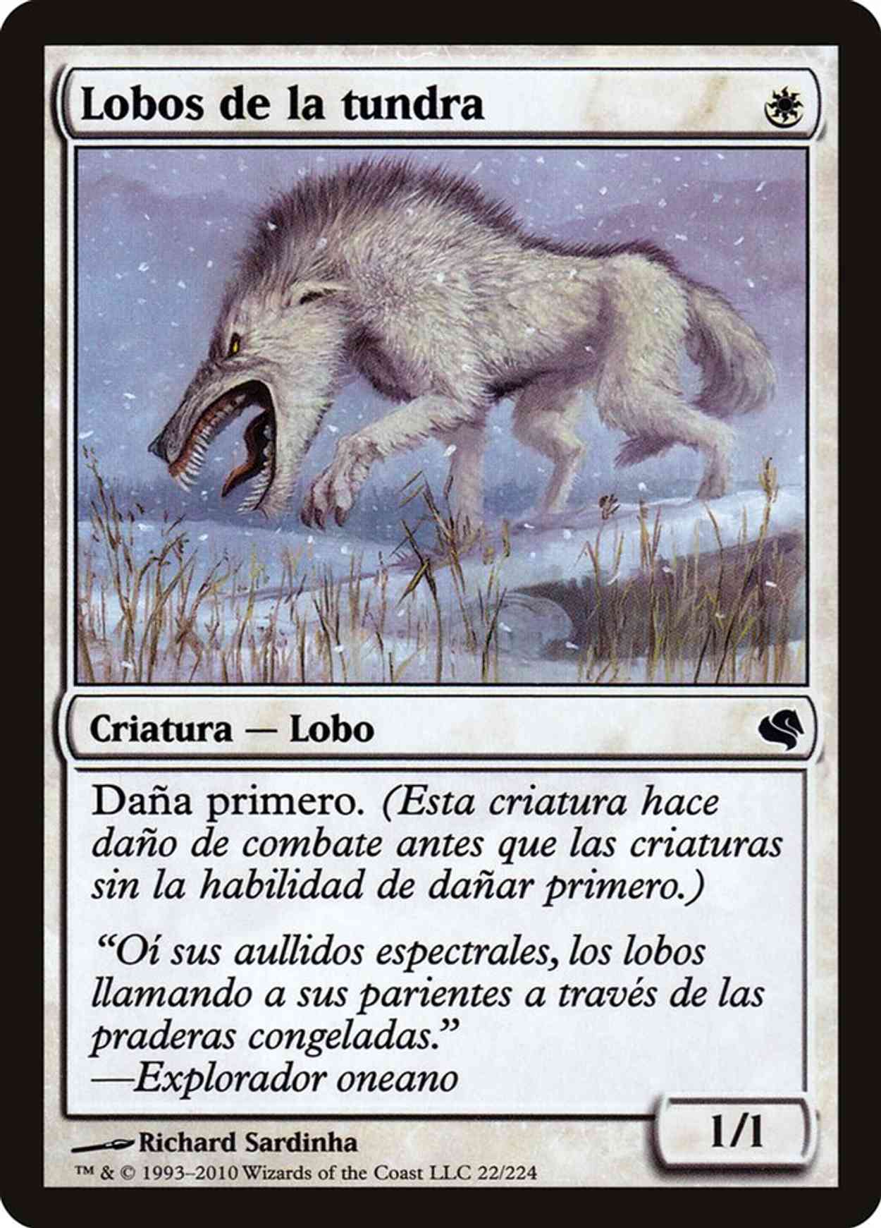 Tundra Wolves (Retro Frame) magic card front