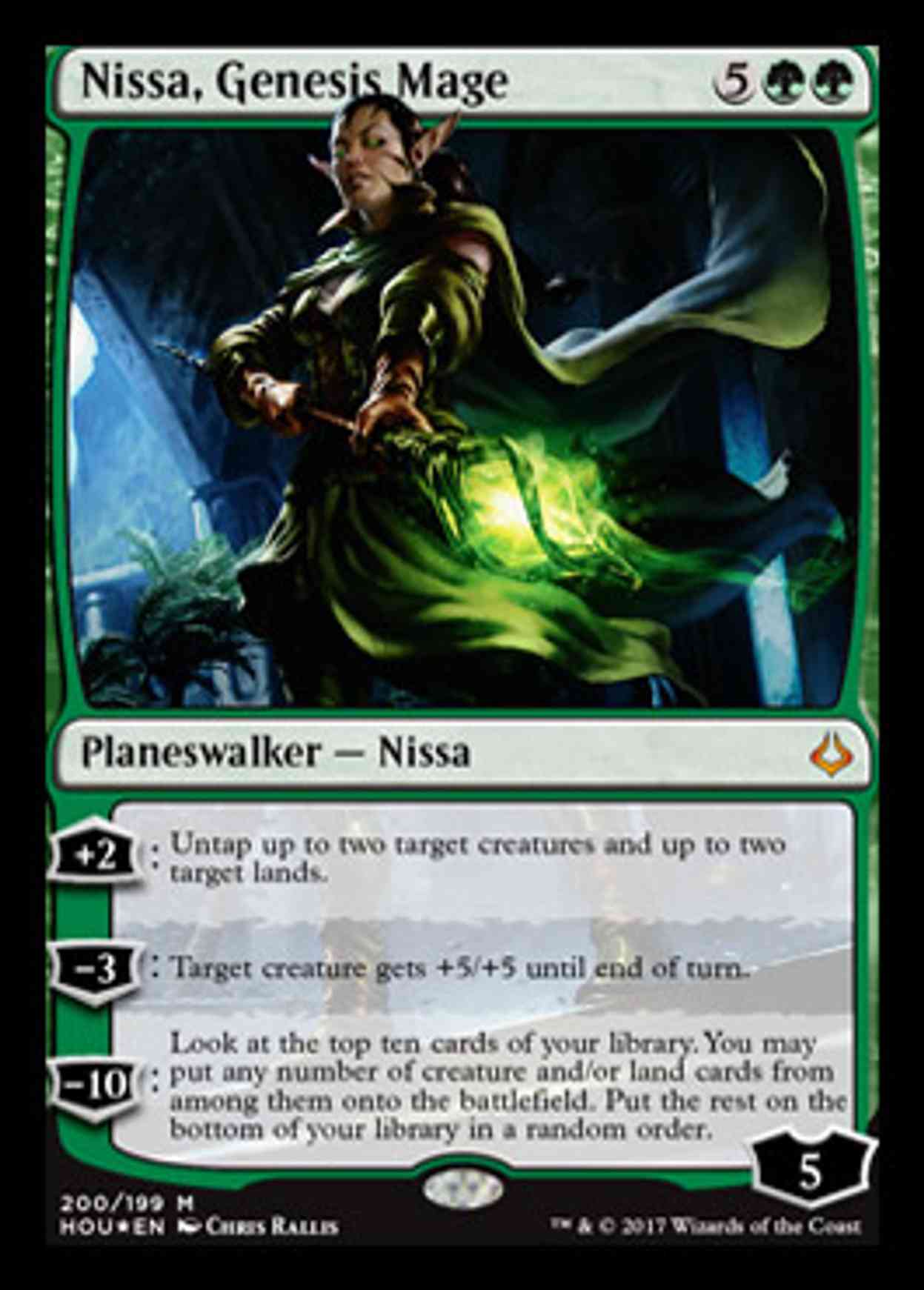 Nissa, Genesis Mage magic card front