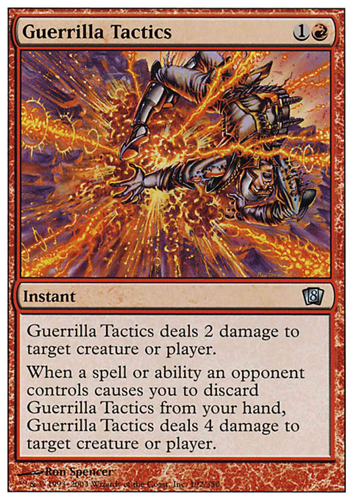 Guerrilla Tactics magic card front